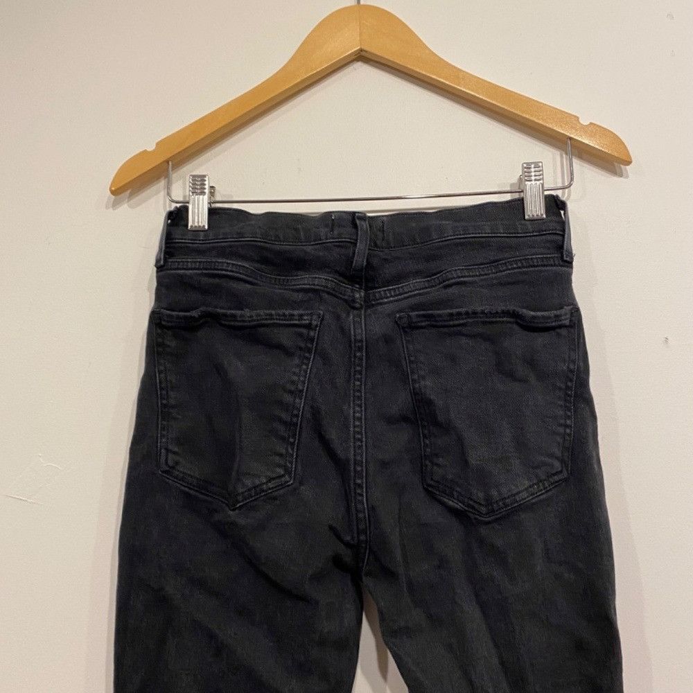 Agolde AGOLDE Nico Slim Leg Distressed Jeans in Black Size 27" / US 4 / IT 40 - 5 Thumbnail
