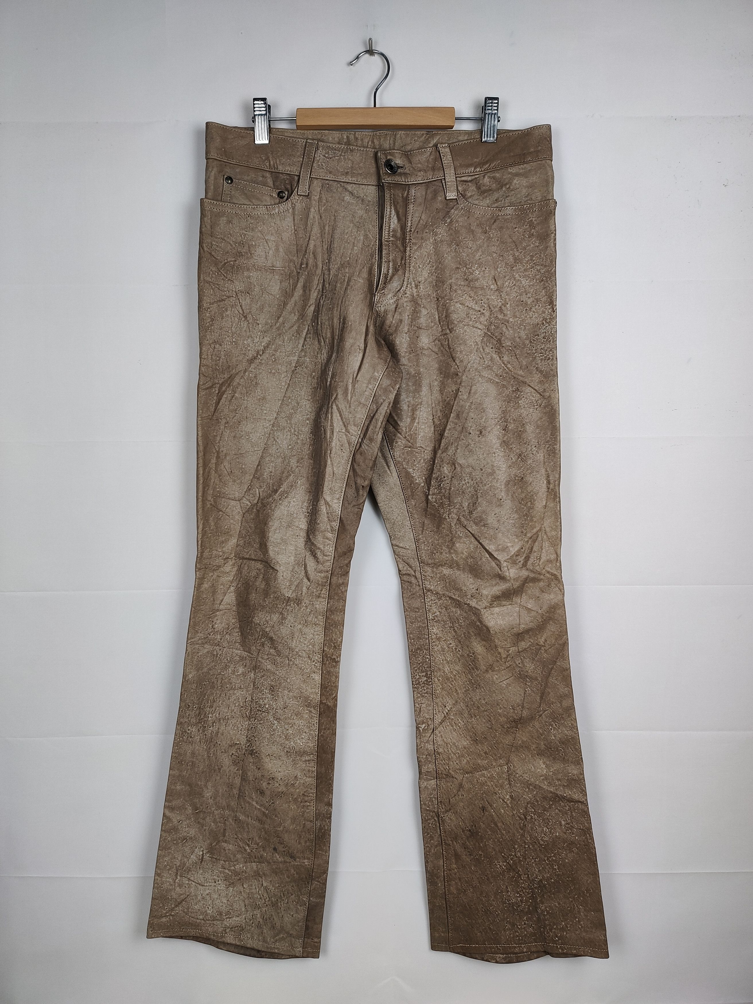 5351 POUR LES HOMMES × Designer Vintage 5351 Pour Les Homme Leather Pant Size US 32 / EU 48 - 1 Thumbnail