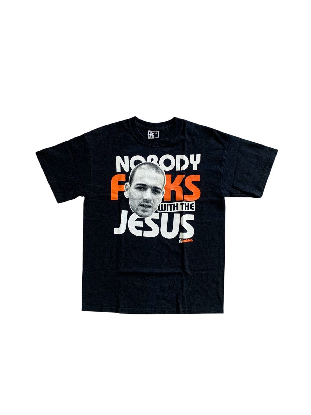 Vintage Vintage 90s Hubba Skateboards USA Jesus Tshirt Size US L / EU 52-54 / 3 - 6 Thumbnail