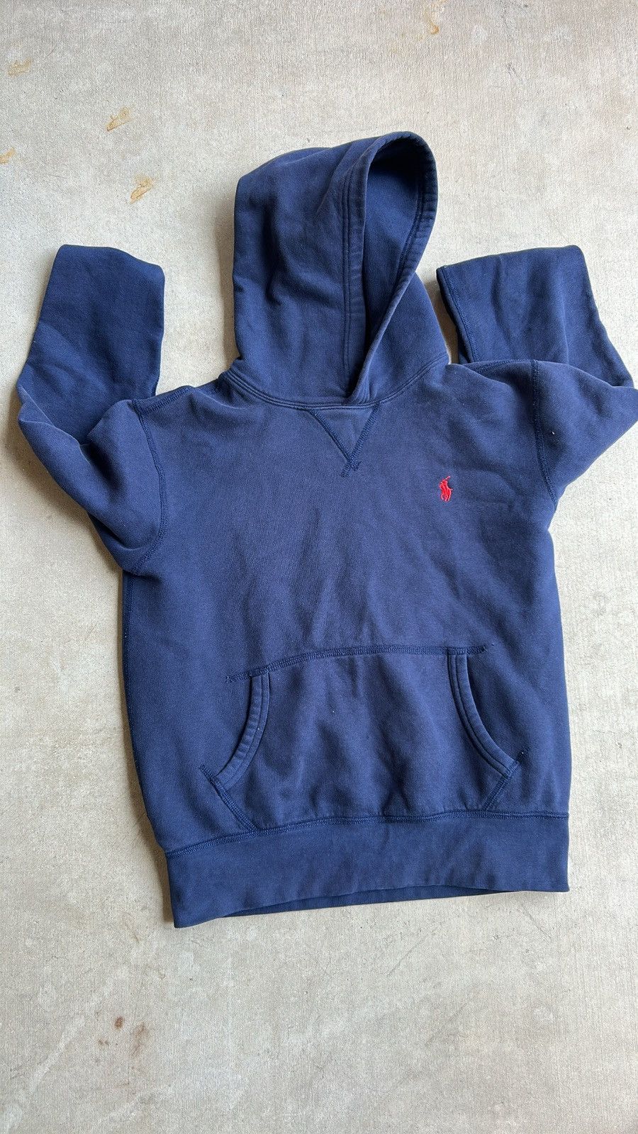 Navy blue polo hoodie