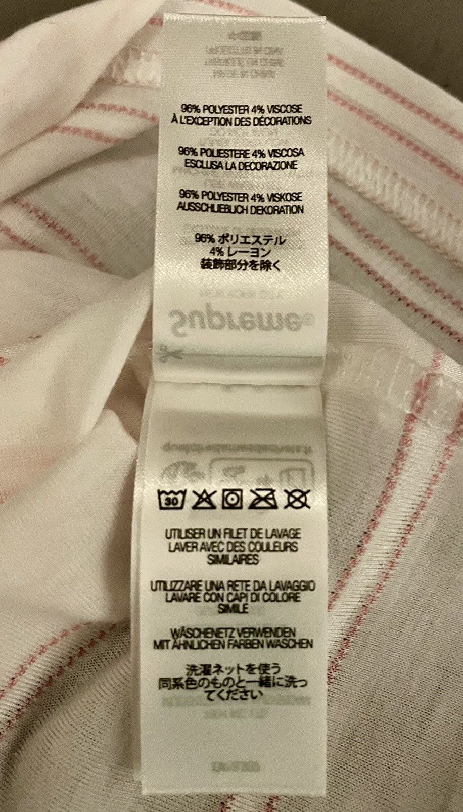 Supreme × Umbro SUPREME x UMBRO STRIPE SOCCER JERSEY Size US S / EU 44-46 / 1 - 7 Thumbnail
