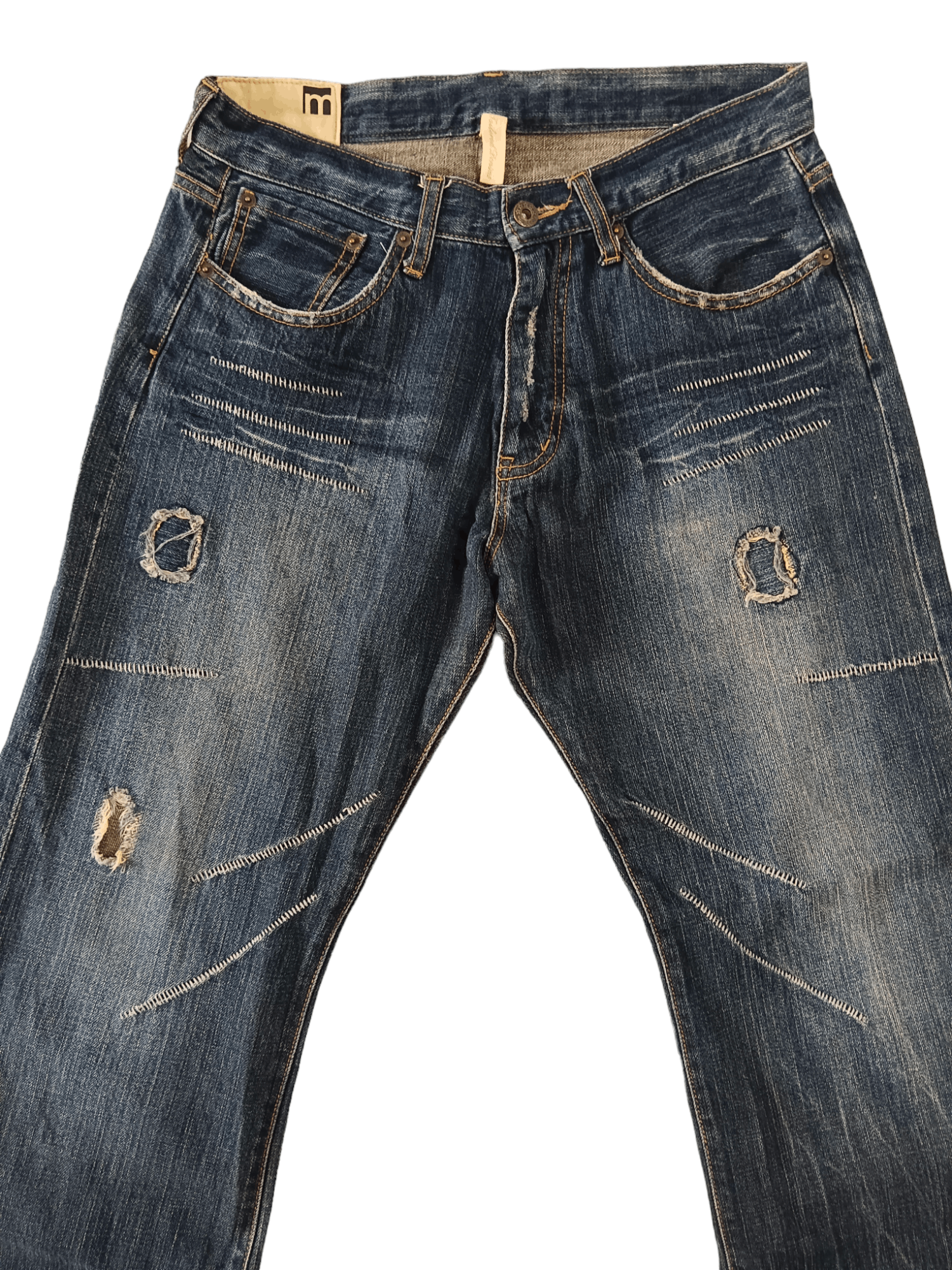 Japanese Brand 💥Modish Style💥 Clawmark Minimalist Flared Denim Size US 30 / EU 46 - 3 Thumbnail