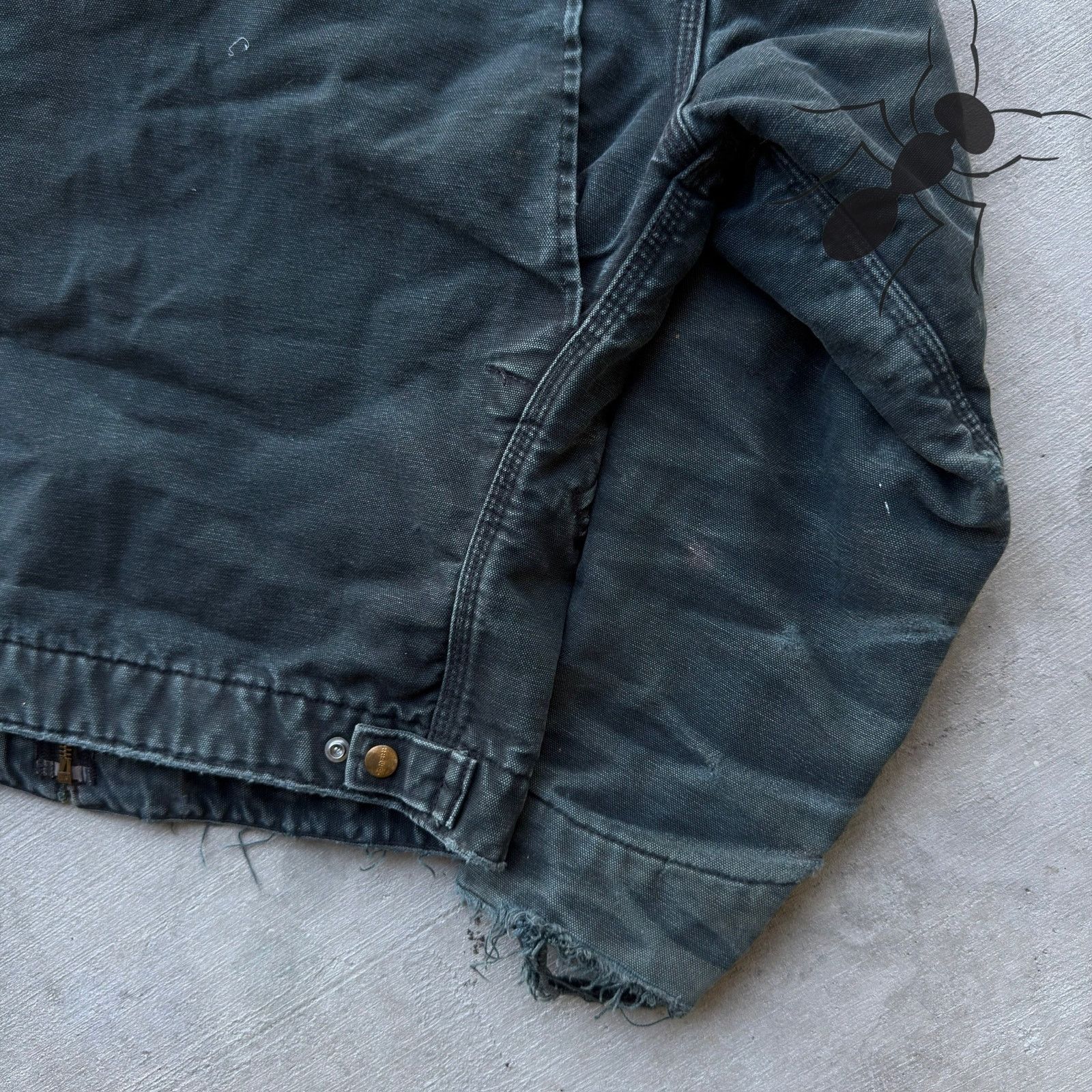 Carhartt × Vintage Carhartt J01 BLK faded black detroit work wear jacket Size US S / EU 44-46 / 1 - 5 Thumbnail