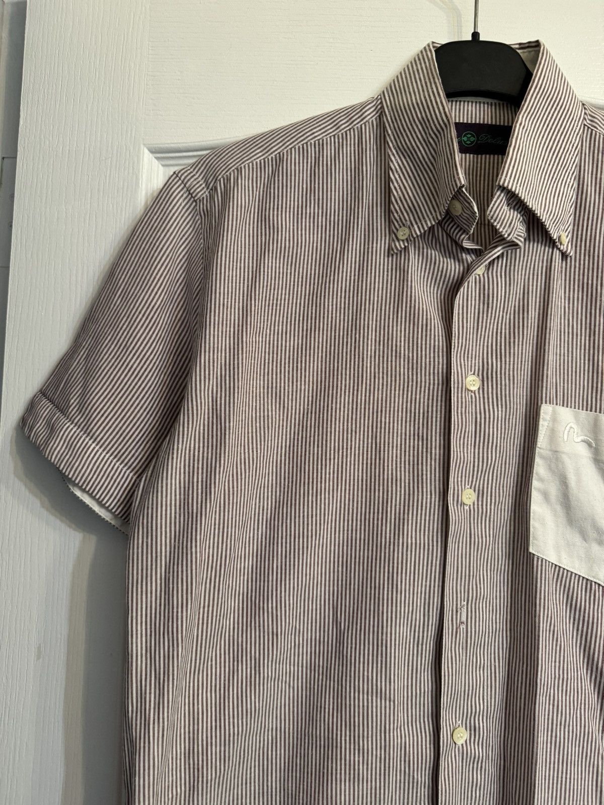 Evisu × Japanese Brand × Vintage Vintage Evisu Deluxe Shirt Short Sleeve Japanese Streetwear Size US L / EU 52-54 / 3 - 8 Thumbnail