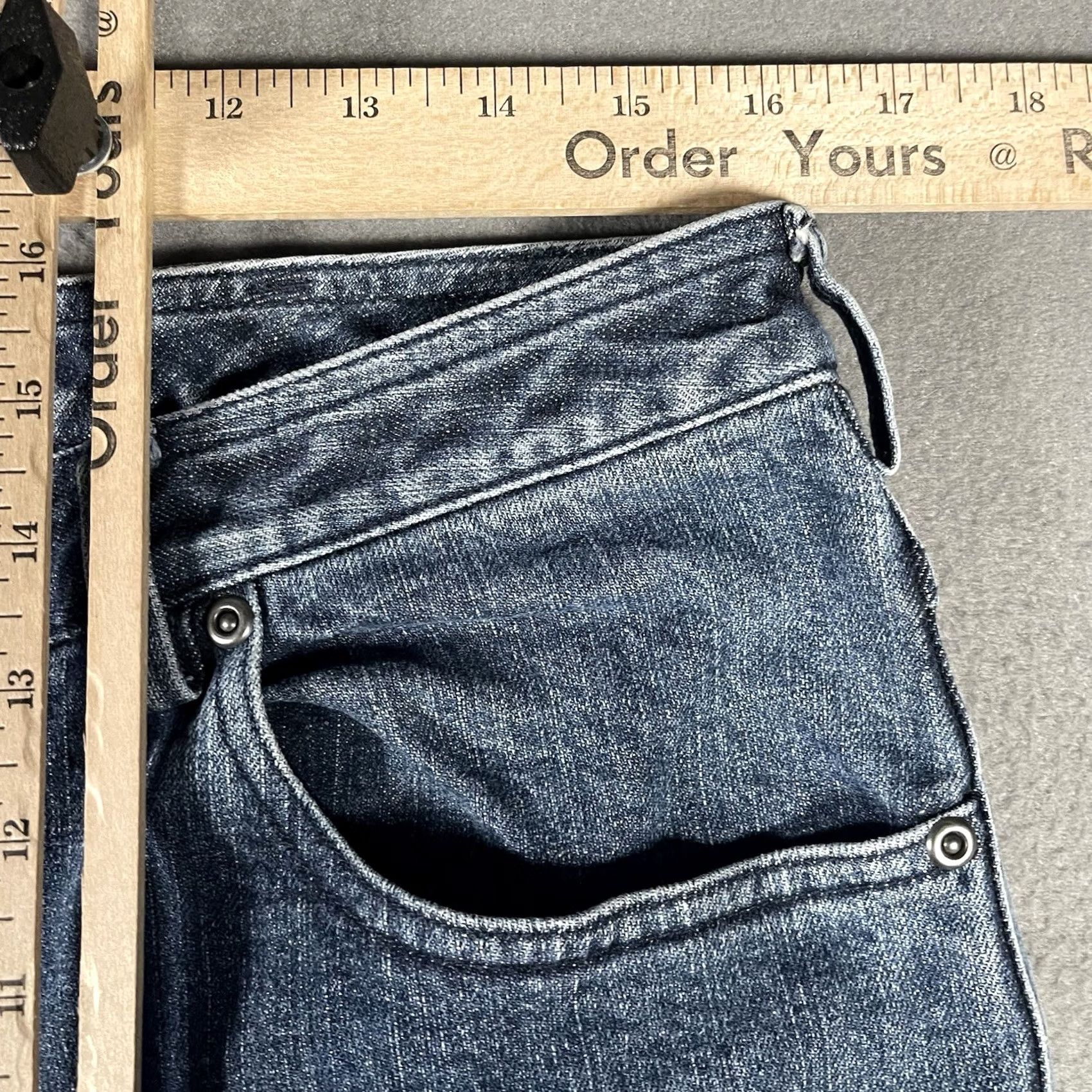 Duluth Trading Company Duluth Trading Company Jeans Womens 12x32 Blue Medium Wash Denim Bootcut Cowgirl Size 34" / US 12 / IT 48 - 6 Thumbnail