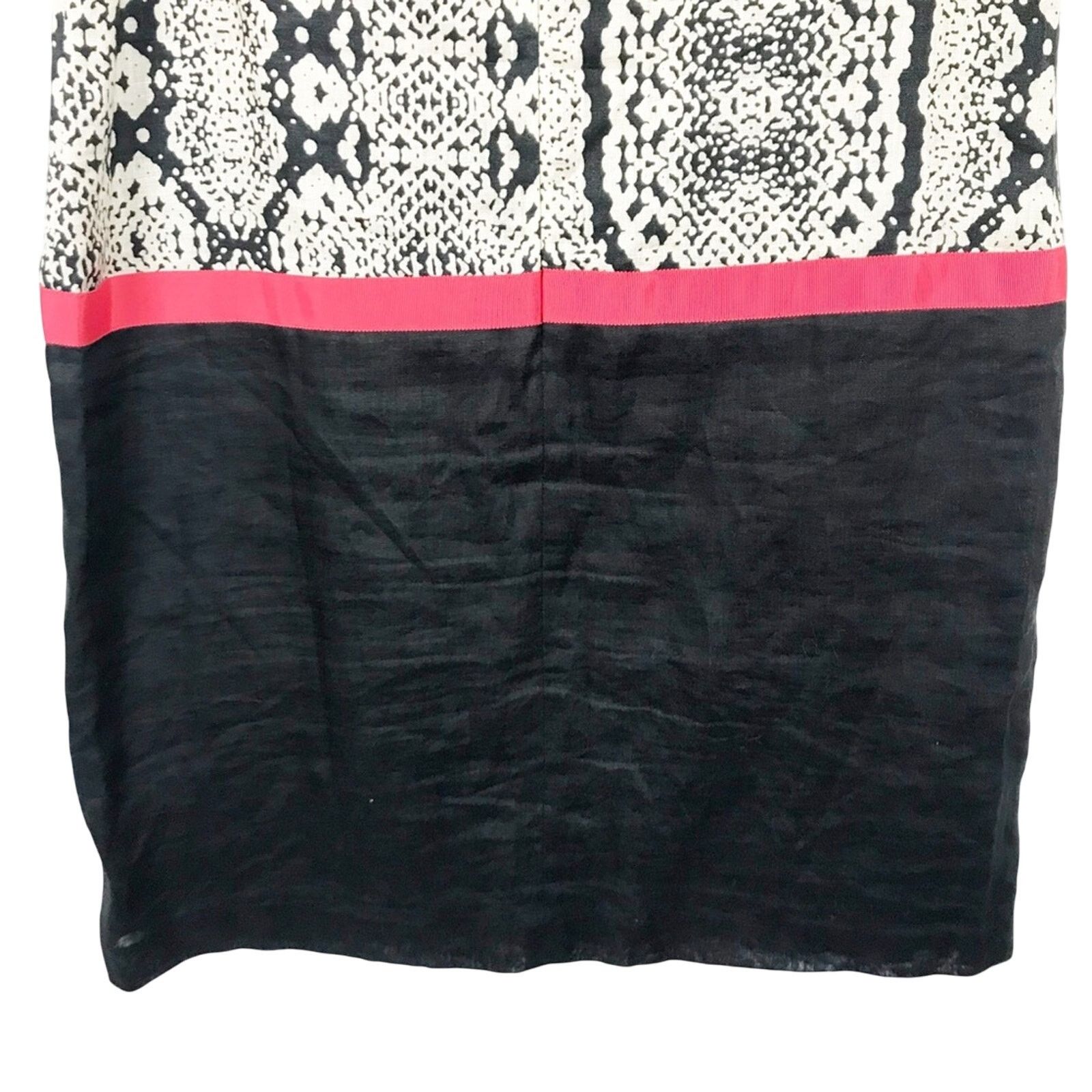 Loft Loft Linen Snake Skin Print Color Block Dress Sz 12P Size XL / US 12-14 / IT 48-50 - 8 Thumbnail