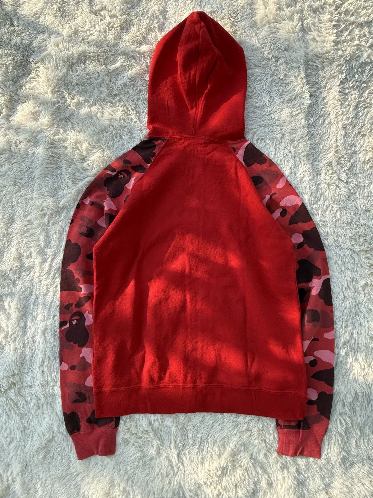 Bape Bape Red camo full zip hoodie Size S / US 4 / IT 40 - 12 Thumbnail