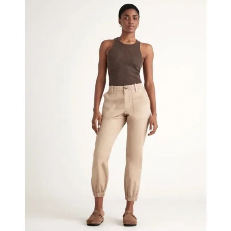 Quince Quince Organic Stretch CottonTwill Jogger Light Khaki 14 Size 36" / US 14 / IT 50 - 4 Thumbnail