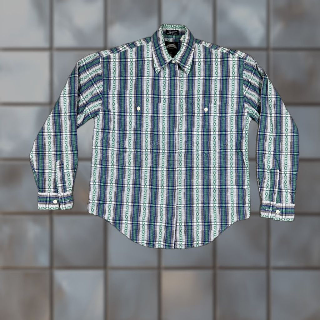 Lee VINTAGE Lee Women’s Western Cowboy Shirt Long Sleeve Button Up Size Small Green Size S / US 4 / IT 40 - 1 Thumbnail
