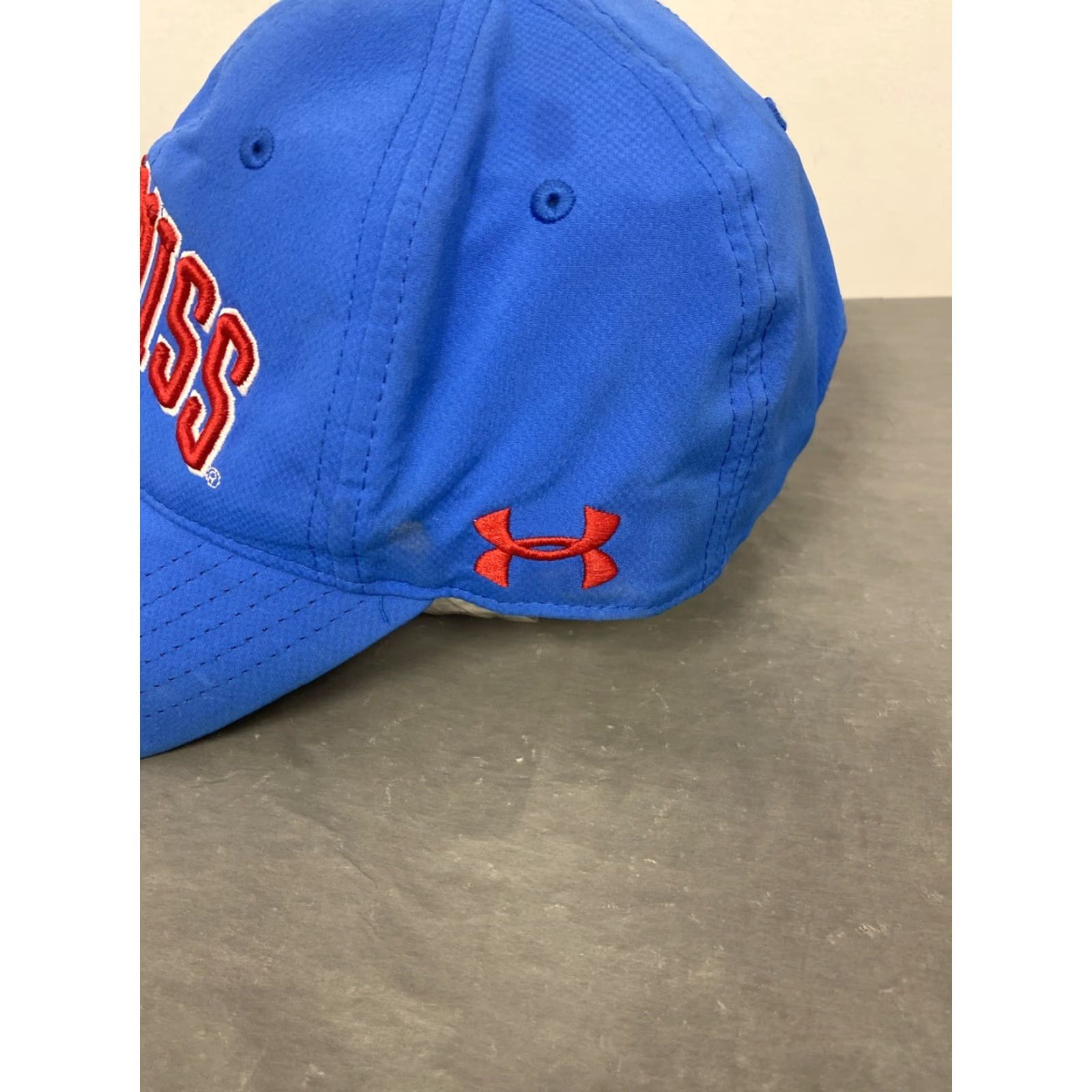 Under Armour Under Armour Men's Sports Adjustable Hat Baseball Cap Snapback Hunting Blue Canvas Polyester Cap | 749 Size ONE SIZE - 3 Thumbnail
