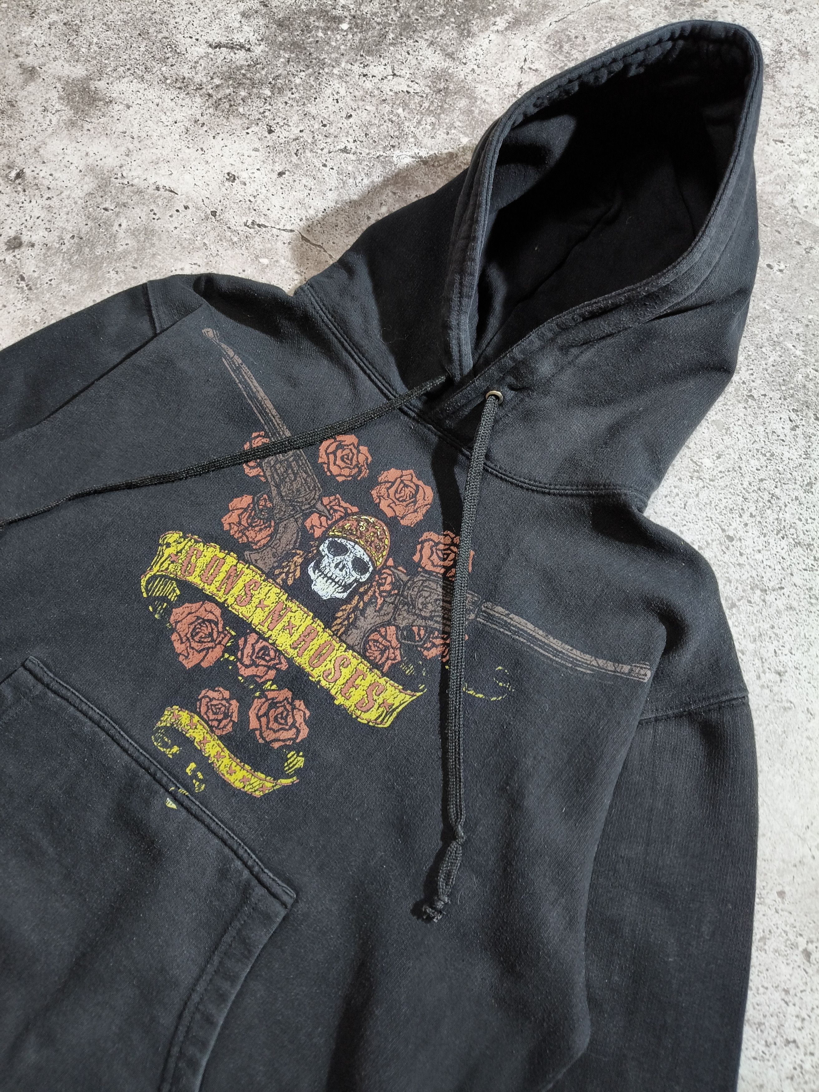 Guns N' Roses Guns N’ Roses Vintage Hoodie — Distressed Black — Size M Size US M / EU 48-50 / 2 - 2 Thumbnail