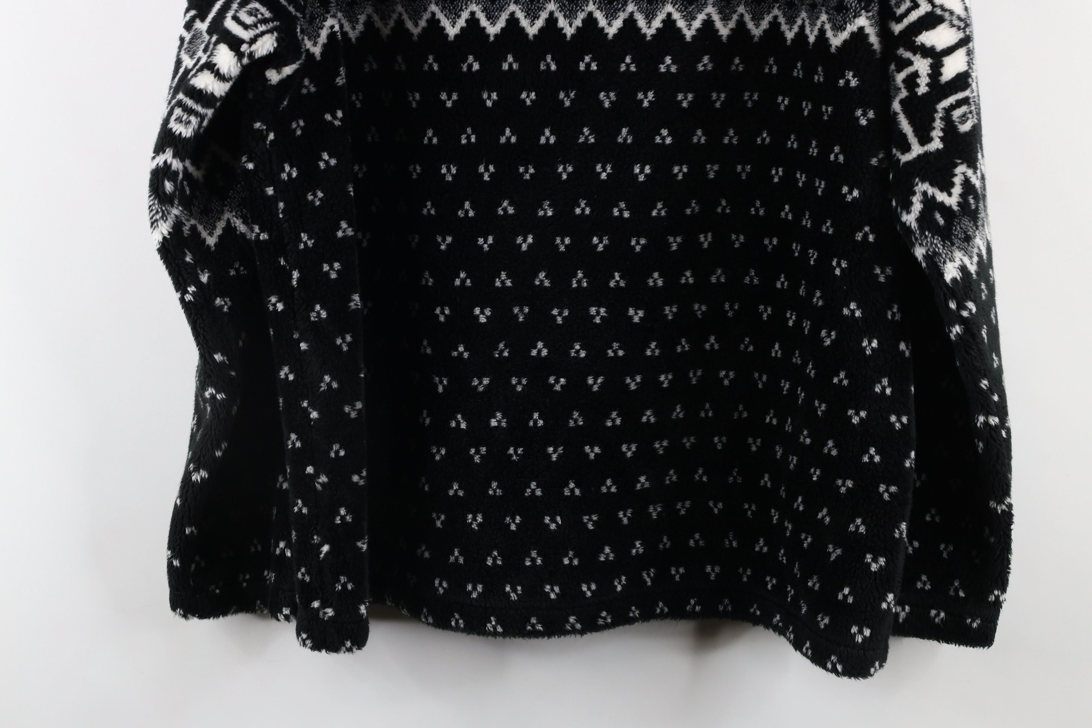 Vintage Vintage 90s Streetwear Fair Isle Fleece Half Zip Sweater Size M / US 6-8 / IT 42-44 - 9 Thumbnail