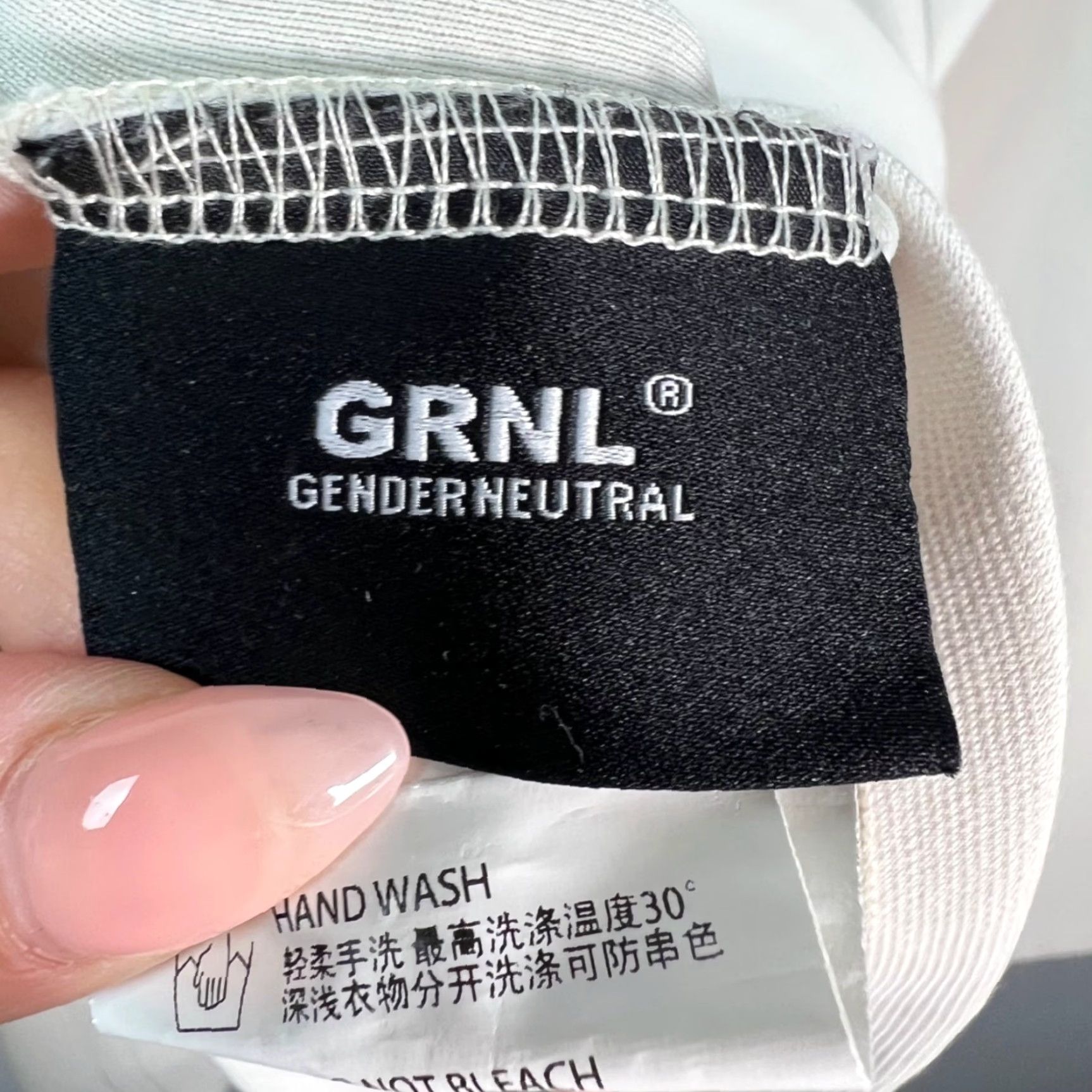 Vintage GRNL Shirt Cotton Blend Cream Long Sleeve Henley Size M Gender-Neutral Adults Women? (Wait) Size M / US 6-8 / IT 42-44 - 3 Thumbnail