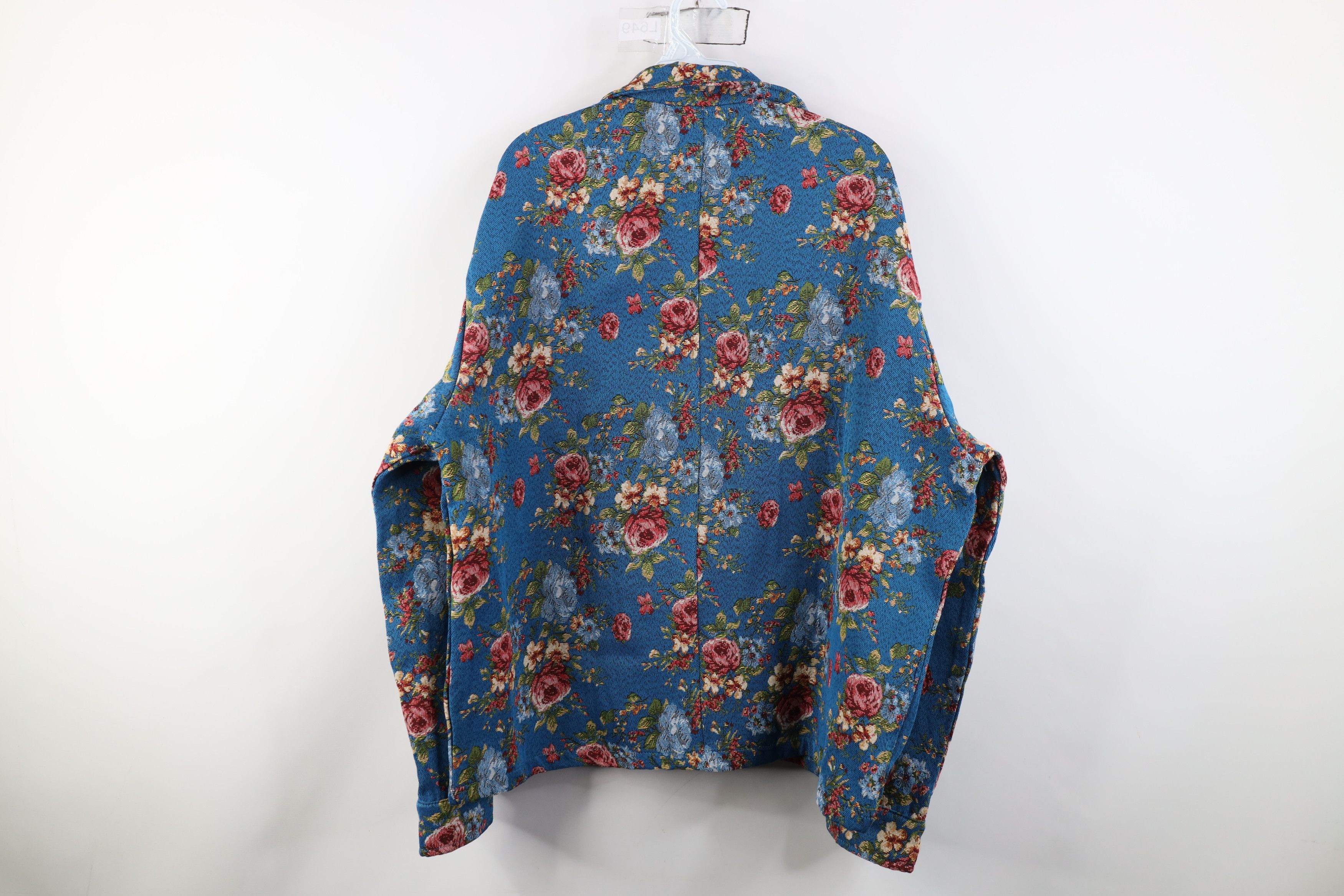 Vintage Vintage 90s Y2K Streetwear Needlepoint Full Zip Jacket Size XXL / US 16-18 / IT 52-54 - 11 Thumbnail