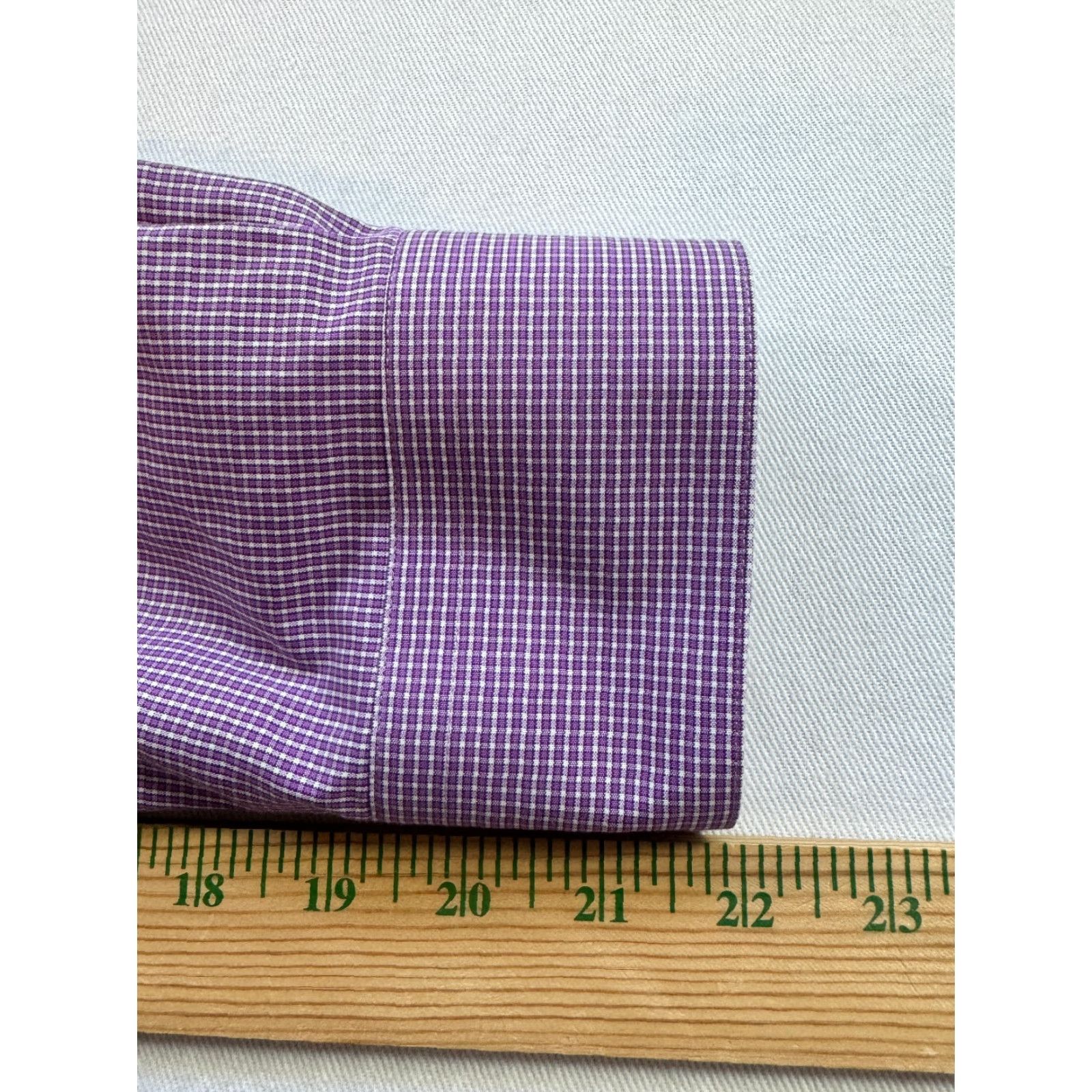 Pronto Uomo VINTAGE Pronto Uomo Purple Check Shirt Long Sleeve Button-Up Cotton 2035 XLT Mens Size US XL / EU 56 / 4 - 6 Thumbnail