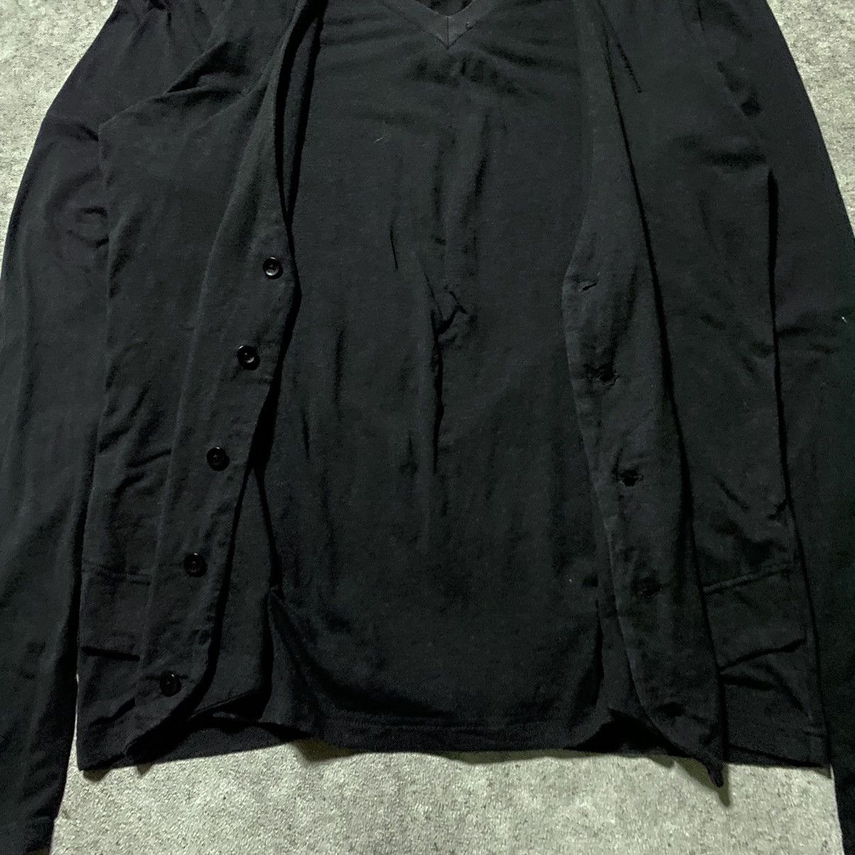 Japanese Brand 2000s DOHC Layered Vneck Button Up Size US M / EU 48-50 / 2 - 2 Thumbnail