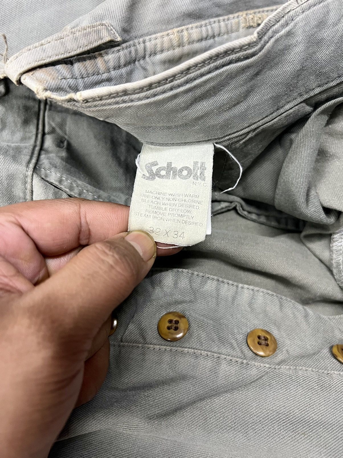 Schott VINTAGE SCHOTT N.Y.C BAGGY PANTS Y2K STYLE Size US 32 / EU 48 - 7 Thumbnail