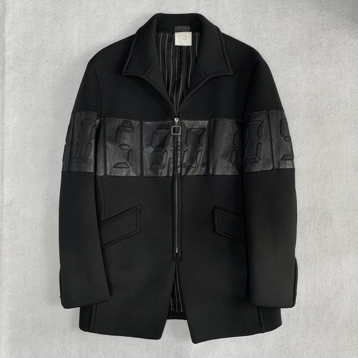 Matsuda 1980s Matsuda by Yukio Kobayashi Time Bomb Zipper Foam Coat Size US L / EU 52-54 / 3 - 1 Thumbnail