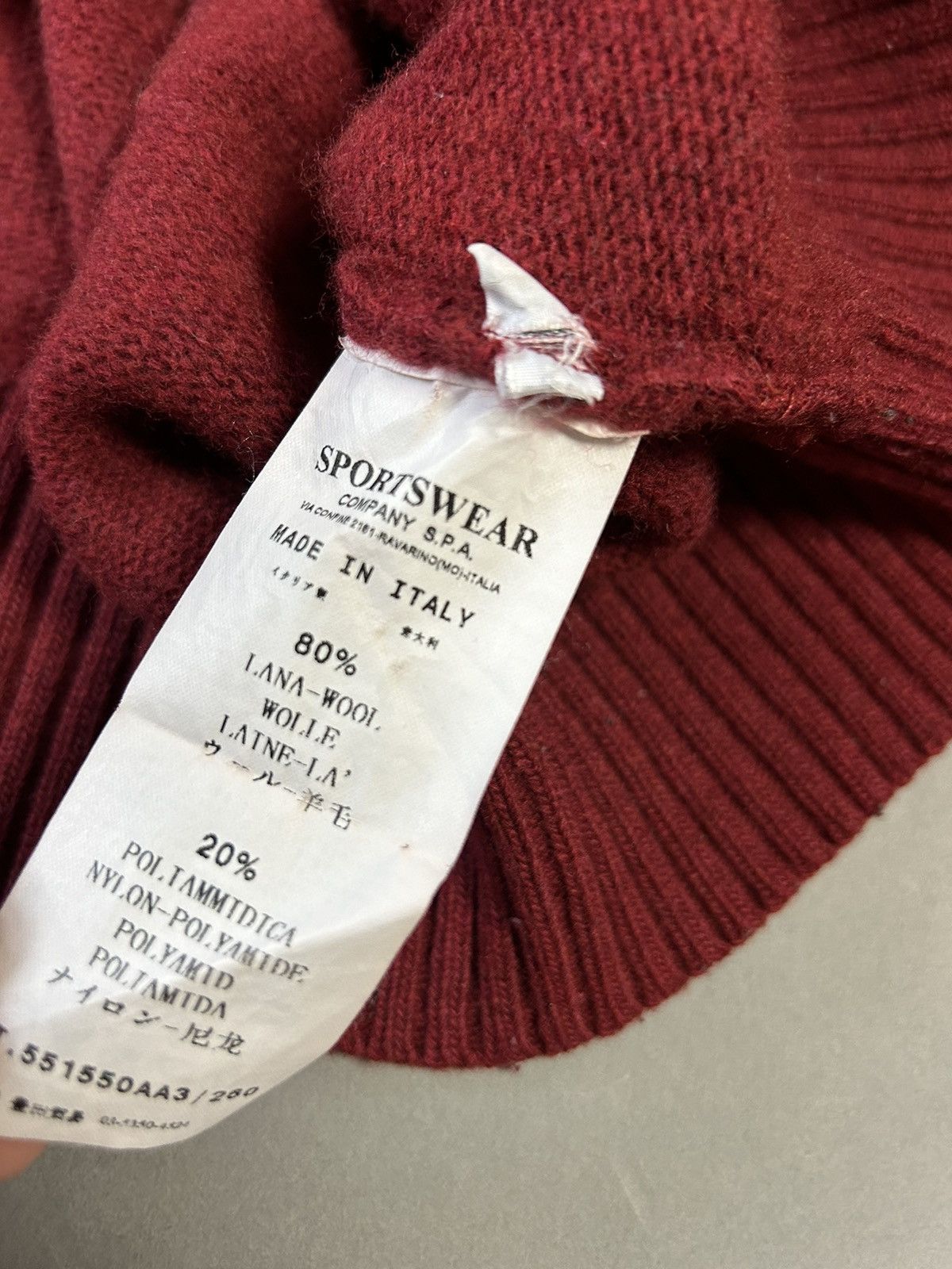 Stone Island Stone island red sweater vintage knit AW 2011 Size US XXL / EU 58 / 5 - 5 Thumbnail