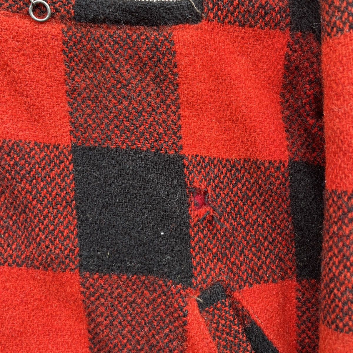 Vintage 1950s 60s Buffalo Plaid Work Jacket Size US L / EU 52-54 / 3 - 3 Thumbnail