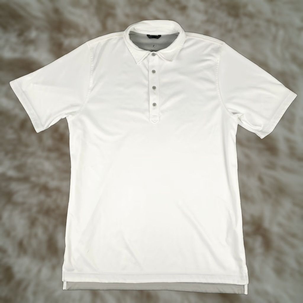 Vintage Zero Restriction Polo Shirt Mens L White Polo Shirt Casual Logo Modern Preppy Sports Mens Size US L / EU 52-54 / 3 - 1 Thumbnail