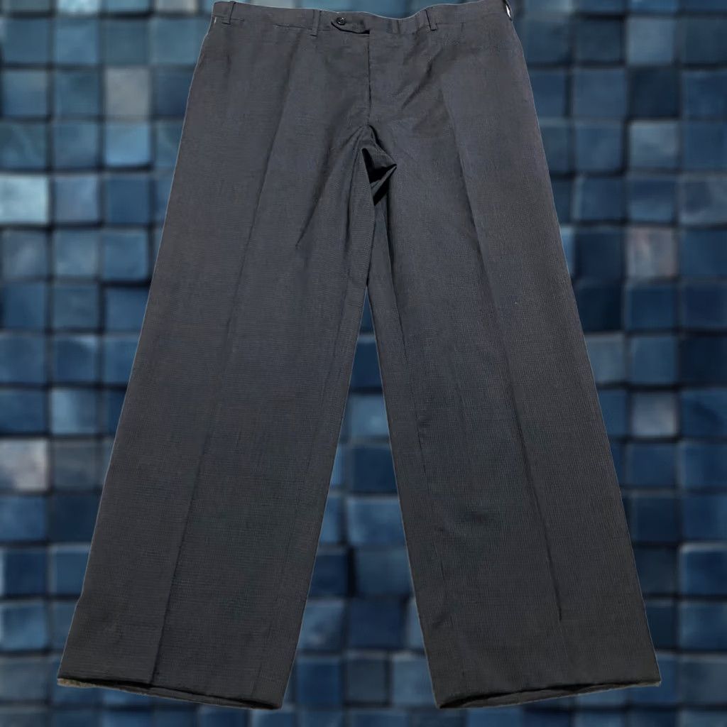Canali Canali Dress Pants Mens sz 38 Gray Plaid Straight Relaxed 100% Wool Business Size US 38 / EU 54 - 1 Thumbnail
