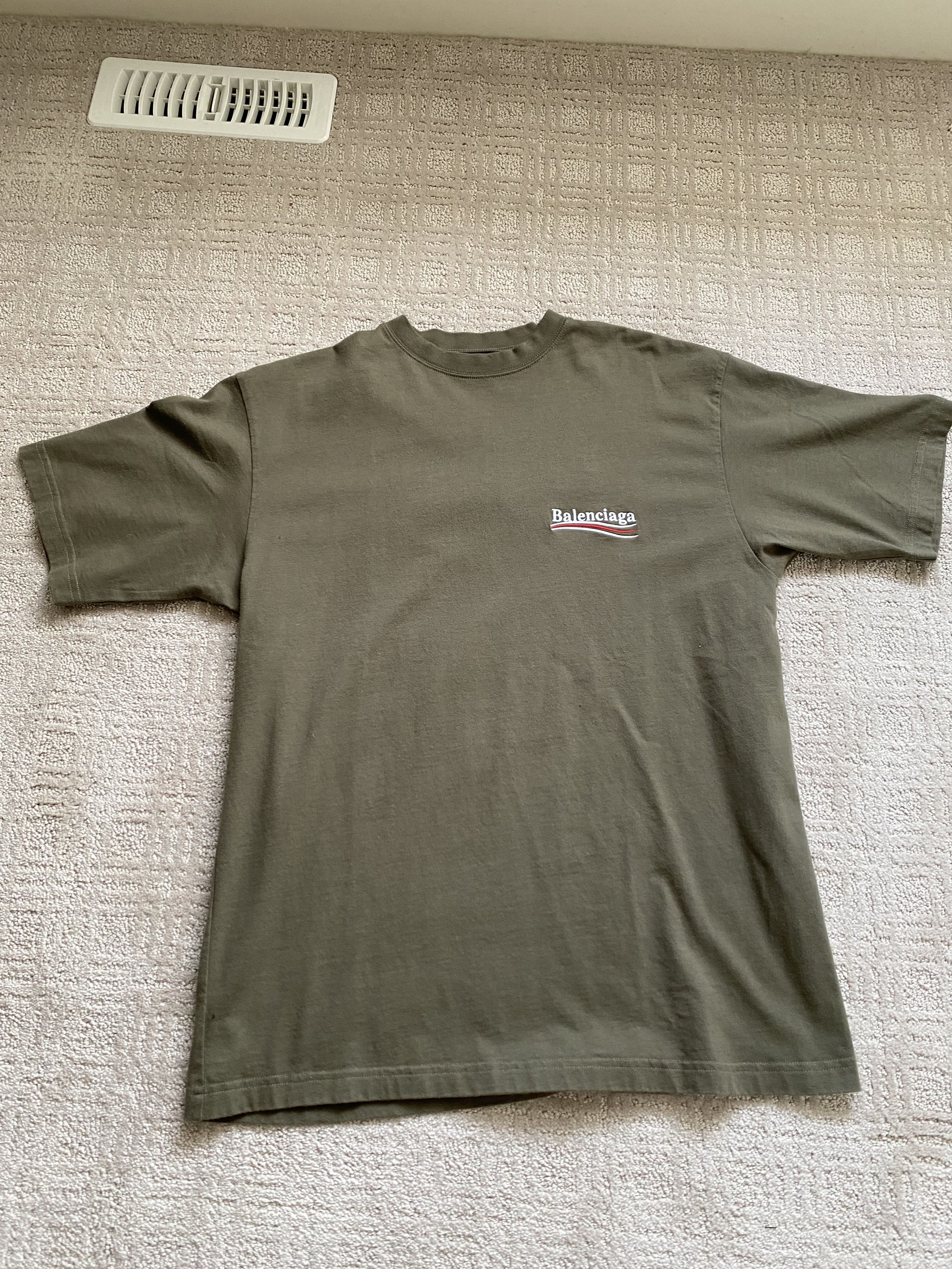 image of Balenciaga Ss23 Political T Shirt in Brown, Men's (Size XS)