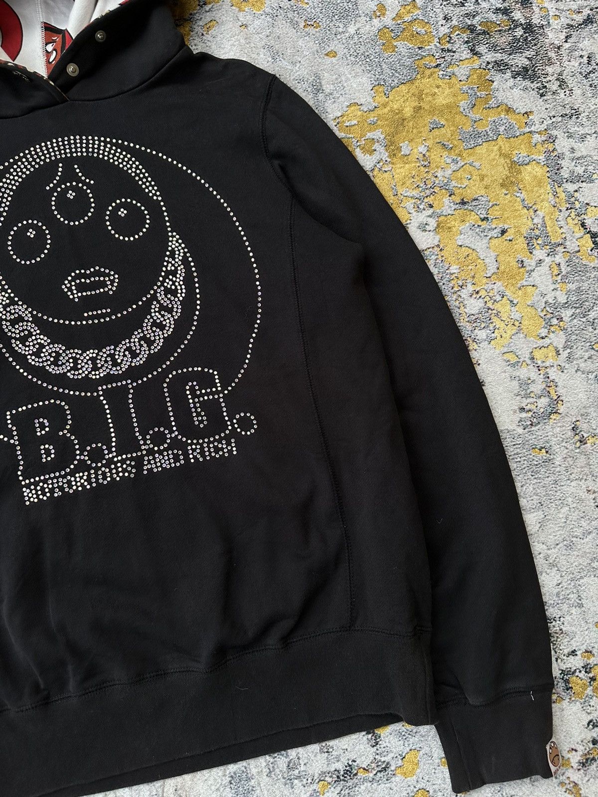 20471120 FIGHT CLUB DEVILNUT X BIG NOTORIOUS GLITTER HOODIE GOTHIC Size US M / EU 48-50 / 2 - 5 Thumbnail