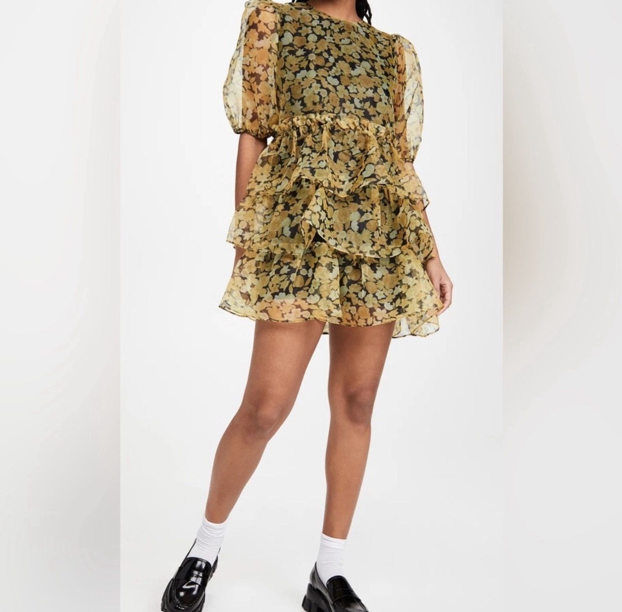 Ganni GANNI “ Organza Baby Doll Dress” Size M / US 6-8 / IT 42-44 - 1 Thumbnail