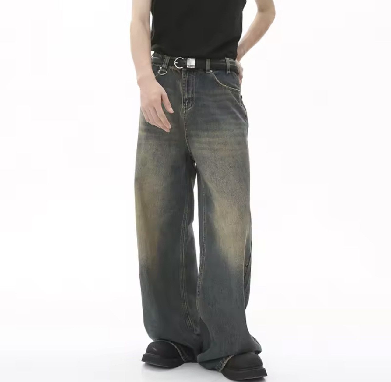 Other Straight Loose Jeans Pants Size US 30 / EU 46 - 2 Thumbnail