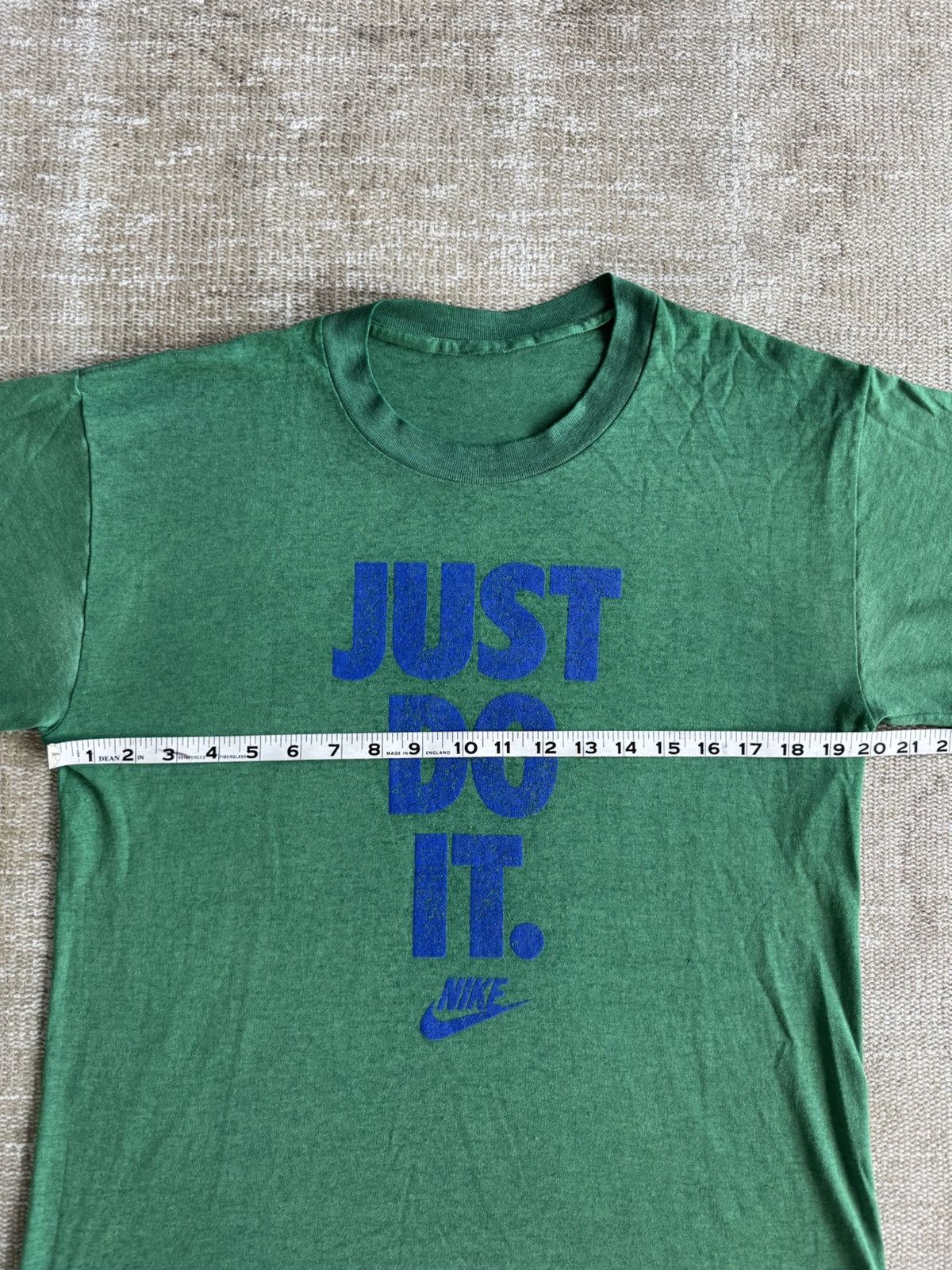 Nike × Vintage Vintage green and blue Nike t shirt just do it single stitch Size US M / EU 48-50 / 2 - 2 Thumbnail