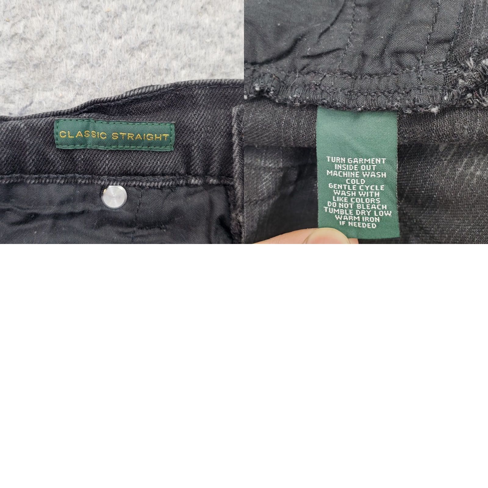 Ralph Lauren Lauren Ralph Lauren Jeans Womens 10 Black Casual Classic Stretch Straight Leg - 5-Pocket Denim Modern Fit Size 32" / US 10 / IT 46 - 8 Thumbnail
