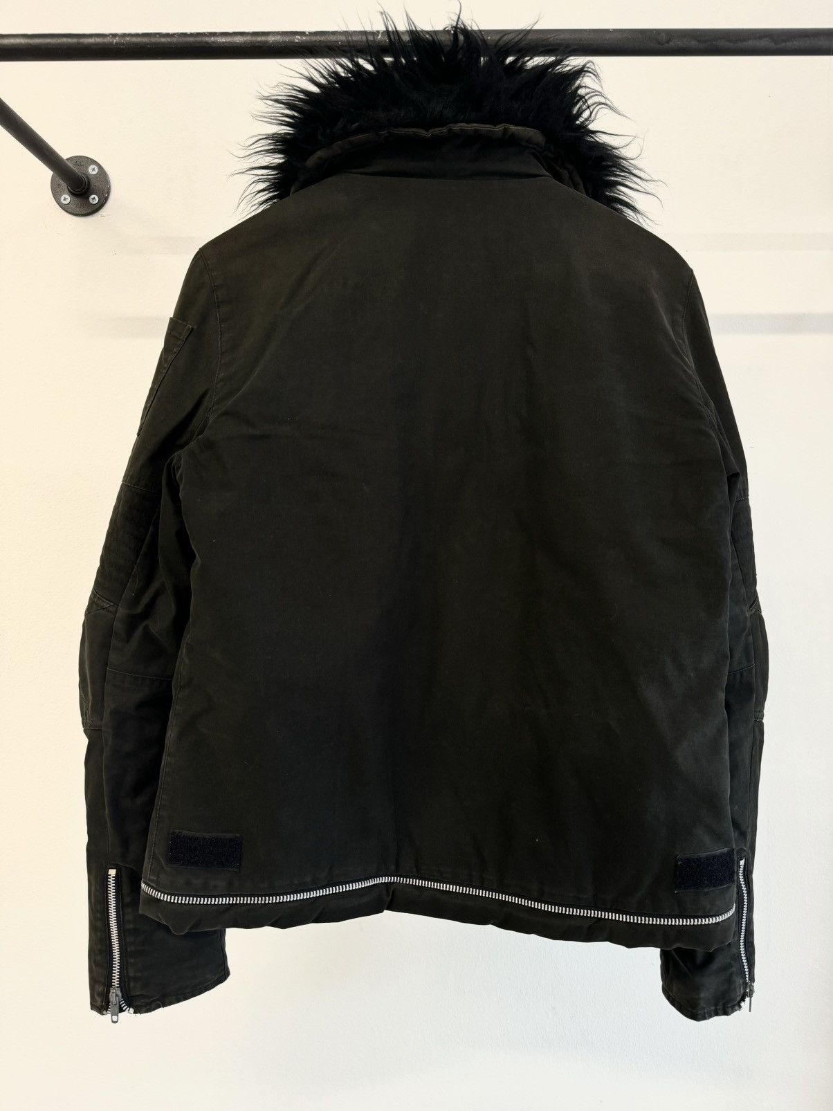 Helmut Lang AW99 MOLESKIN ASTRO BIKER JACKET RARE SIZE 46 IT
