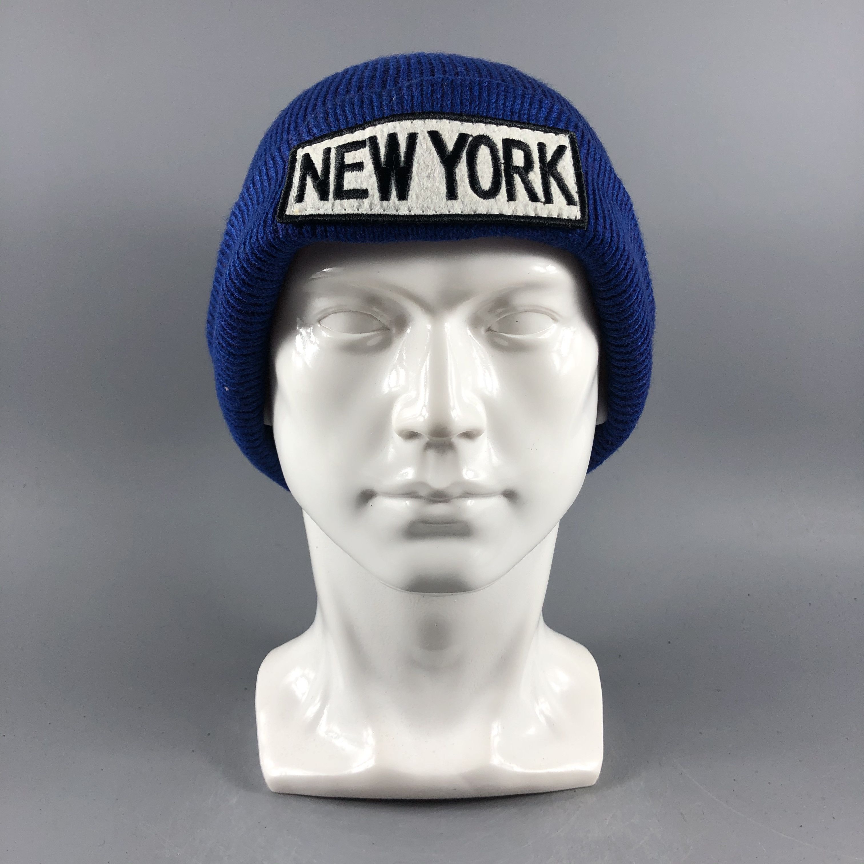 Vintage New York Minimalist Beanie Snow Hat Snow Cap -D044 Size ONE SIZE - 7 Thumbnail