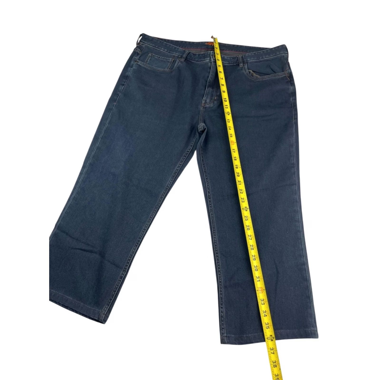 Tommy Bahama Tommy Bahama Jeans Men's Straight Leg Medium Wash Blue 40x24 Regular Fit Denim 5-Pocket Cotton Polyester Size US 40 / EU 56 - 7 Thumbnail