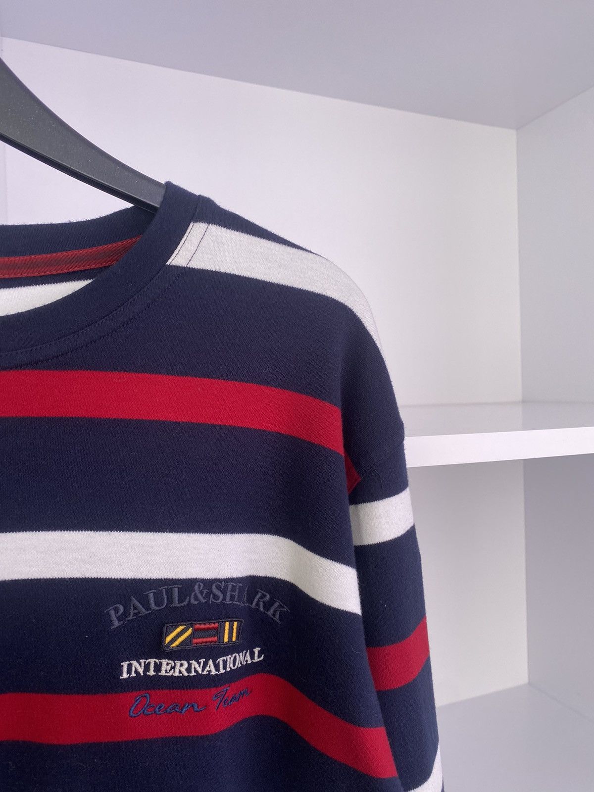 Paul & Shark × Vintage Vintage Paul Shark striped long sleeve shirt Size US XL / EU 56 / 4 - 7 Thumbnail