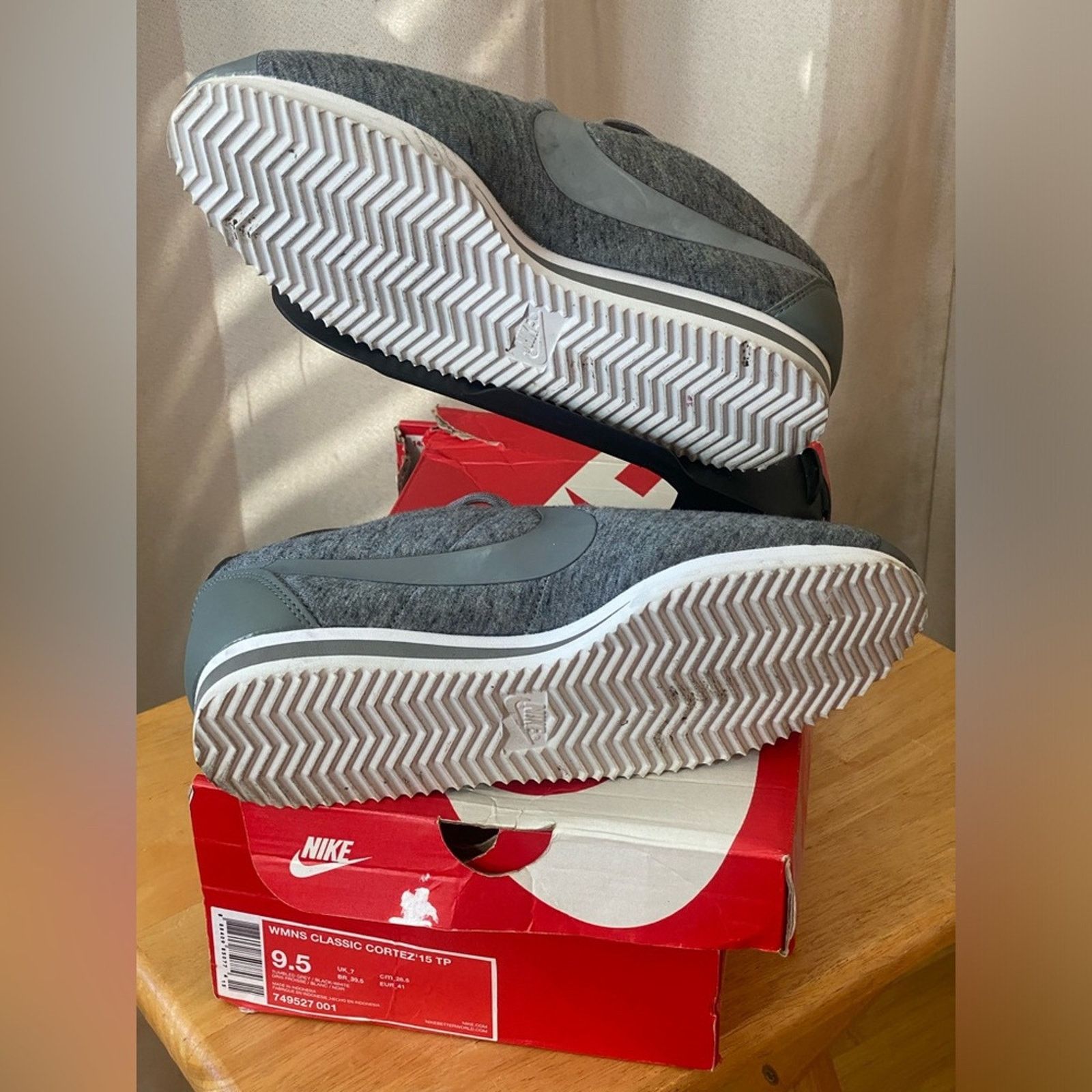 Nike Nike Womens Classic Cortez ‘15 TP Tumbled Grey w 9.5 Size US 9.5 / IT 39.5 - 6 Thumbnail