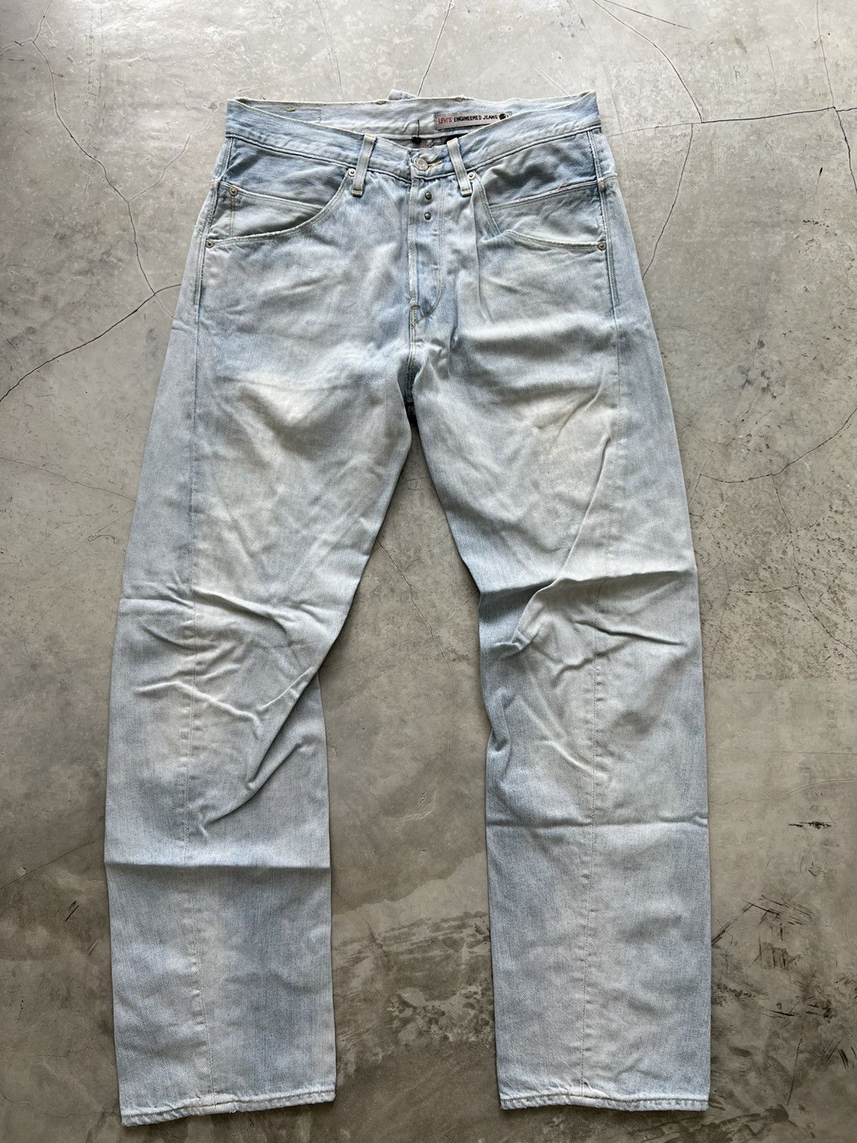 Levi's Levis Engineered Jeans Buckleback Tag W31 Actual 33x32 Size US 31 - 1 Thumbnail