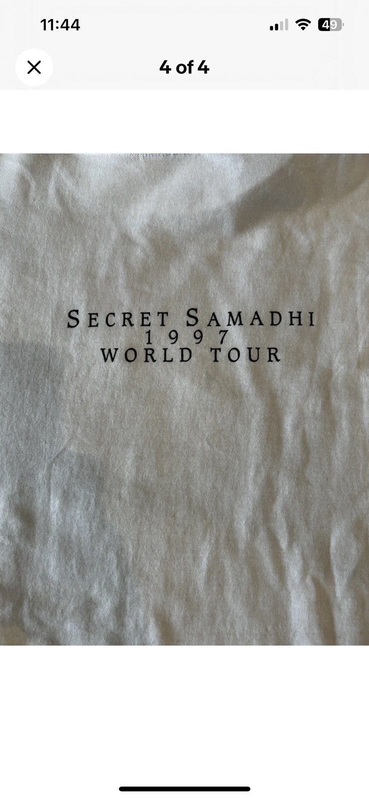 Vintage 1997 live secret samadhi tour band T large Size US L / EU 52-54 / 3 - 4 Thumbnail