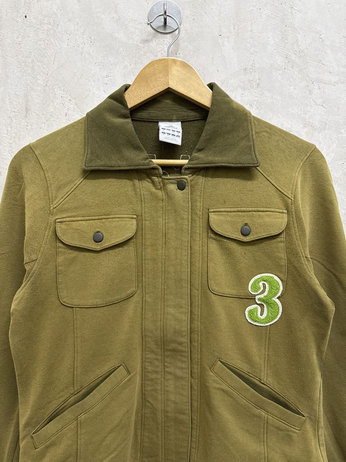 Adidas Sun Faded Adidas 3 Army Olive Sweatshirt Size US XXS / EU 40 - 2 Thumbnail