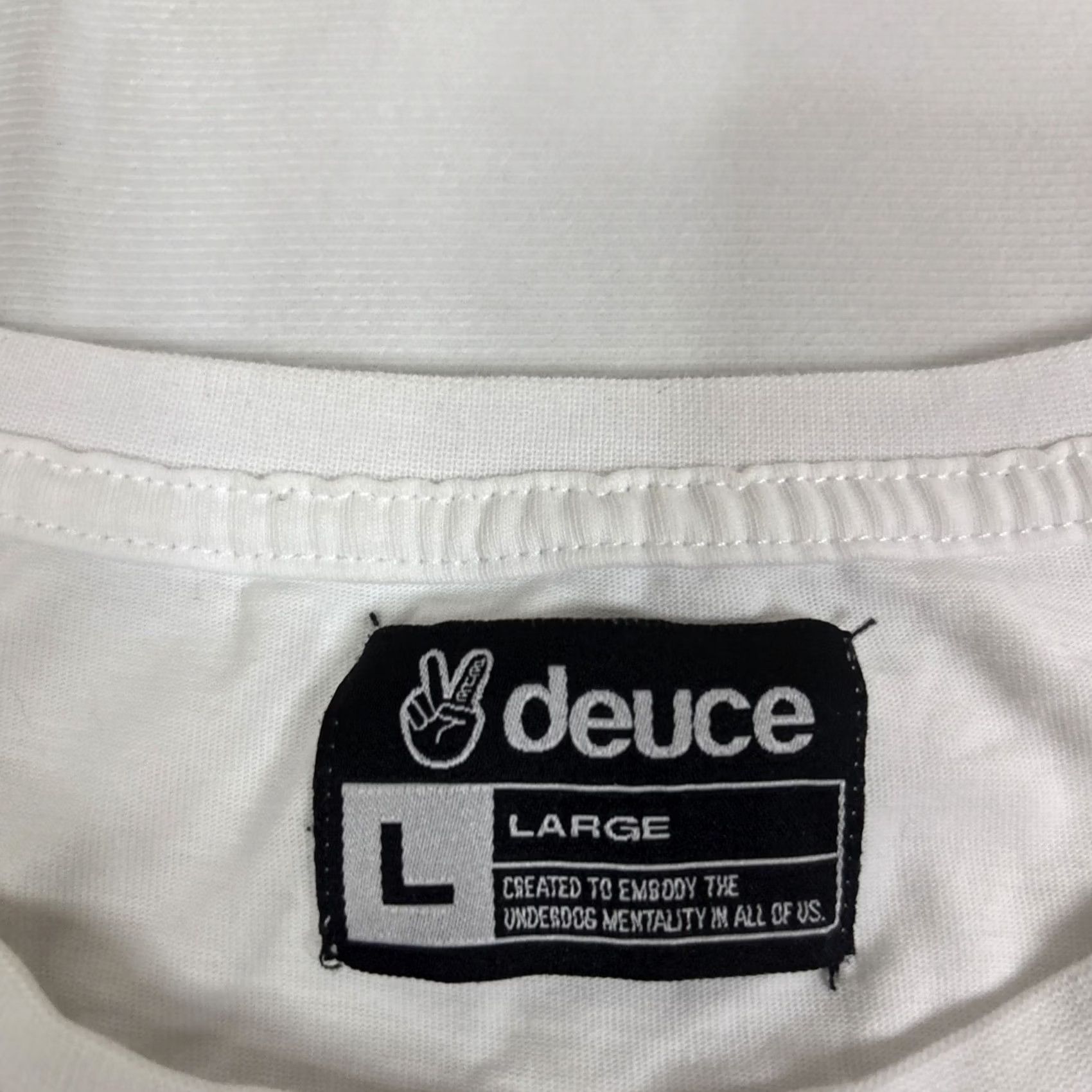 Vintage Deuce Longsleeve T Shirt White L Rabbits Mens Size US L / EU 52-54 / 3 - 3 Thumbnail