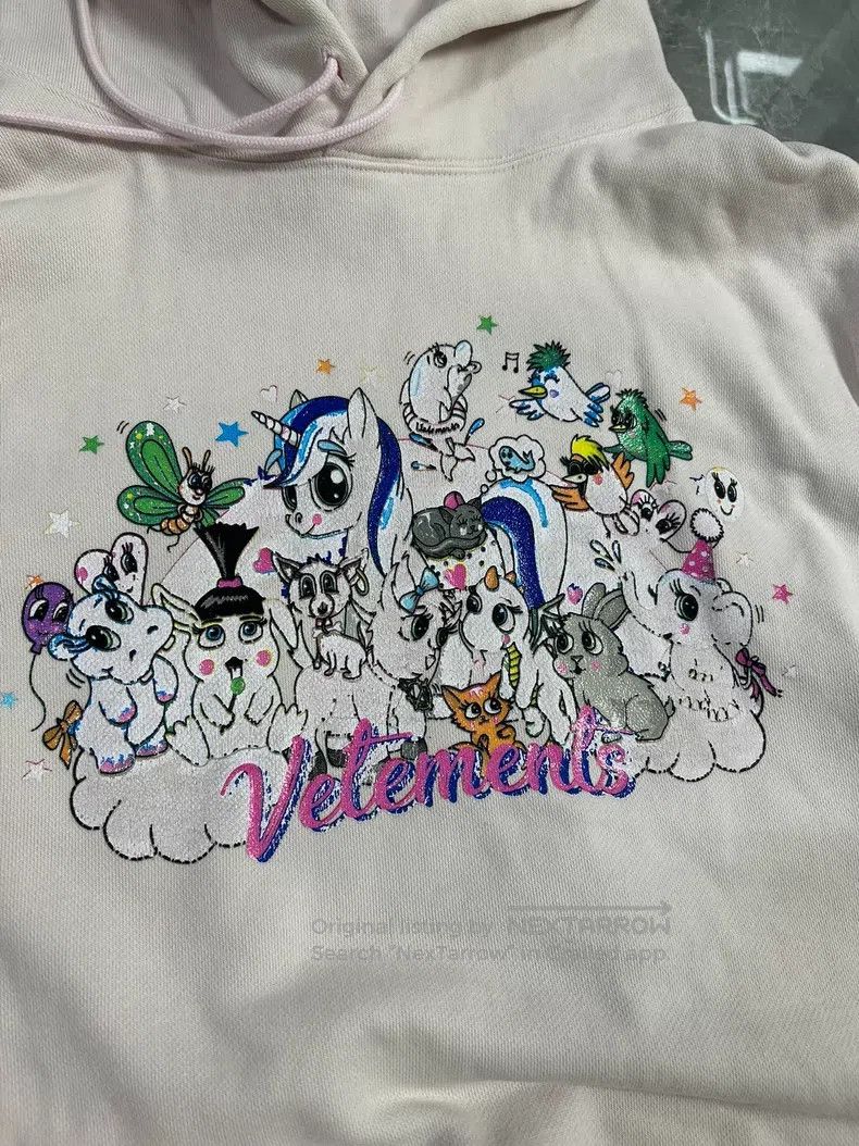 Vetements VETEMENTS Glitter Hoodie Sweatshirt Size US M / EU 48-50 / 2 - 2 Thumbnail