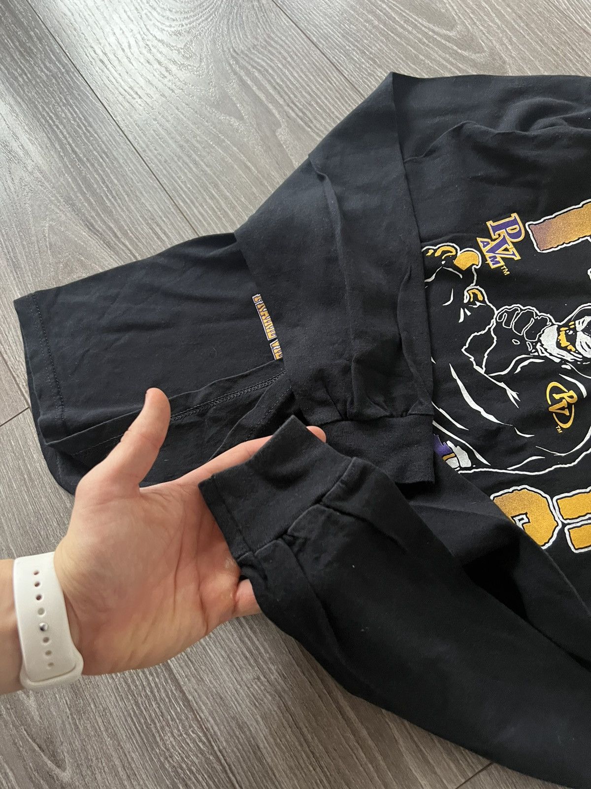 Band Tees × Vintage ‼️Panthers by Anvil Big Logo Print Long Sleeve Size US L / EU 52-54 / 3 - 16 Thumbnail