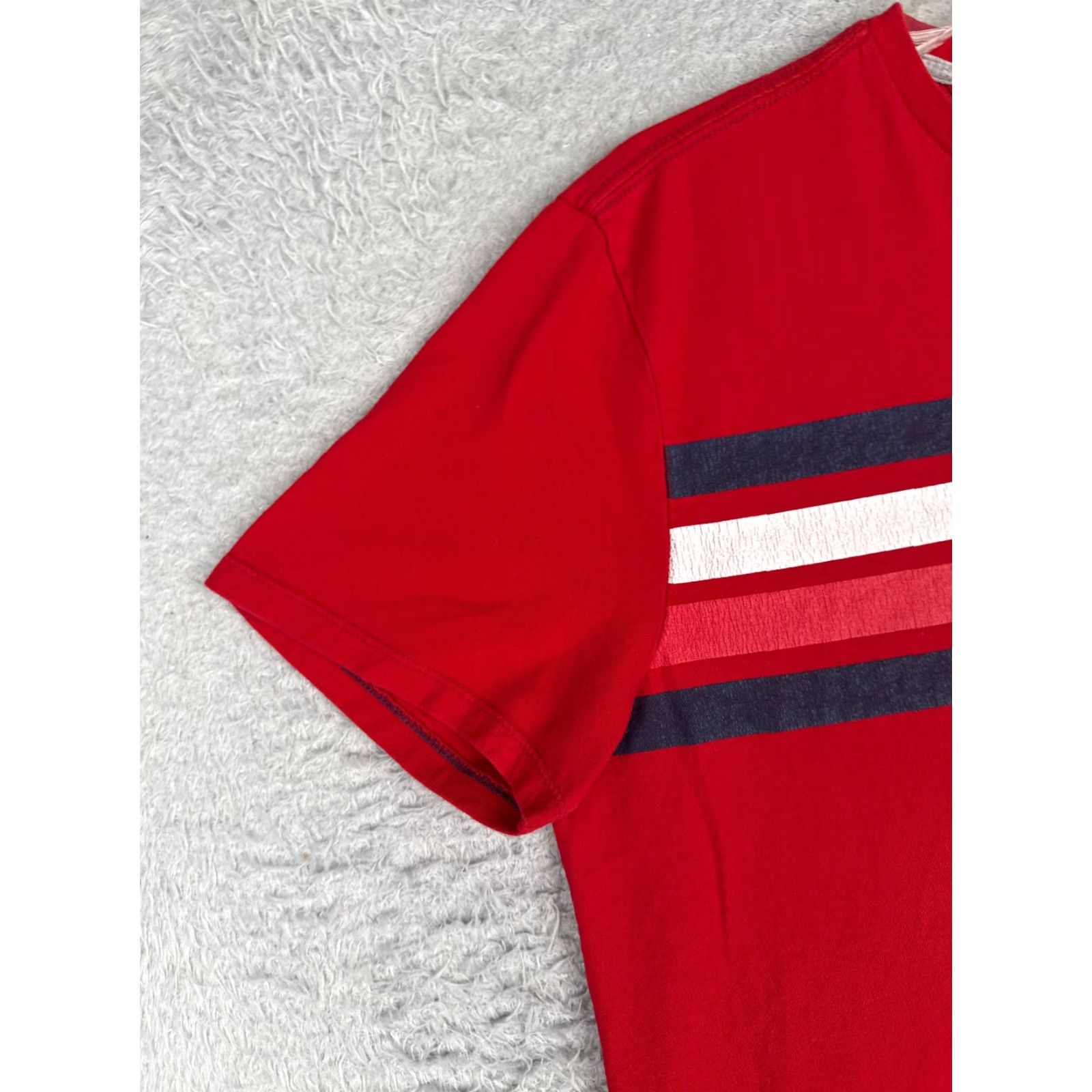 Tommy Hilfiger Tommy Hilfiger Shirt Adult Large Red Crew Neck Short Sleeve 100% Cotton Logo Embroidered Men T-Shirt Size US L / EU 52-54 / 3 - 3 Thumbnail