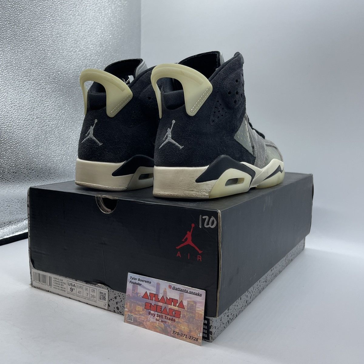 Jordan Brand Wmns Air Jordan 6 tech chrome Size US 9.5 / EU 42-43 - 5 Thumbnail