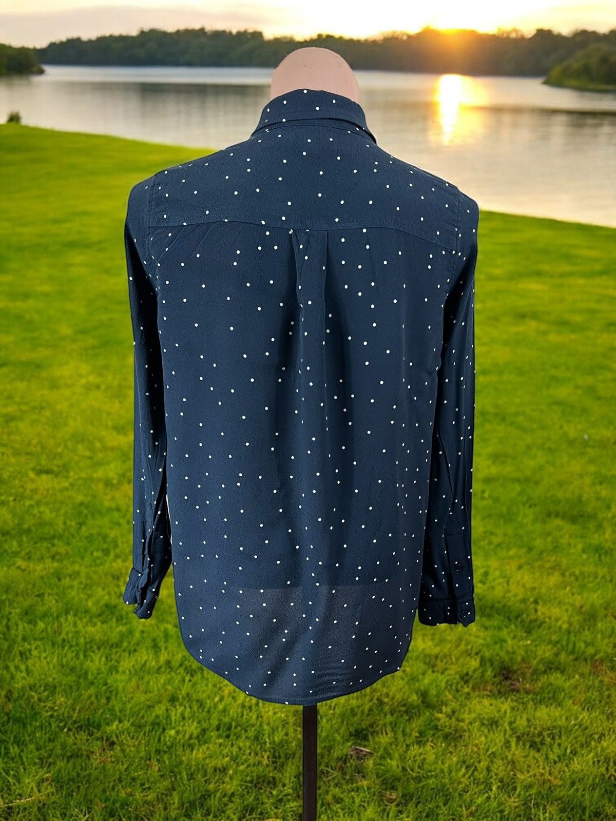 Ganni Ganni Rosemont Crepe polkadot shirt size 36 Size S / US 4 / IT 40 - 3 Thumbnail