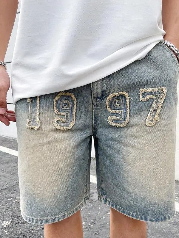 Jean Hadate x Kamon Jorts Vintage Washed Distressed Denim Size US 32 / EU 48 - 4 Thumbnail