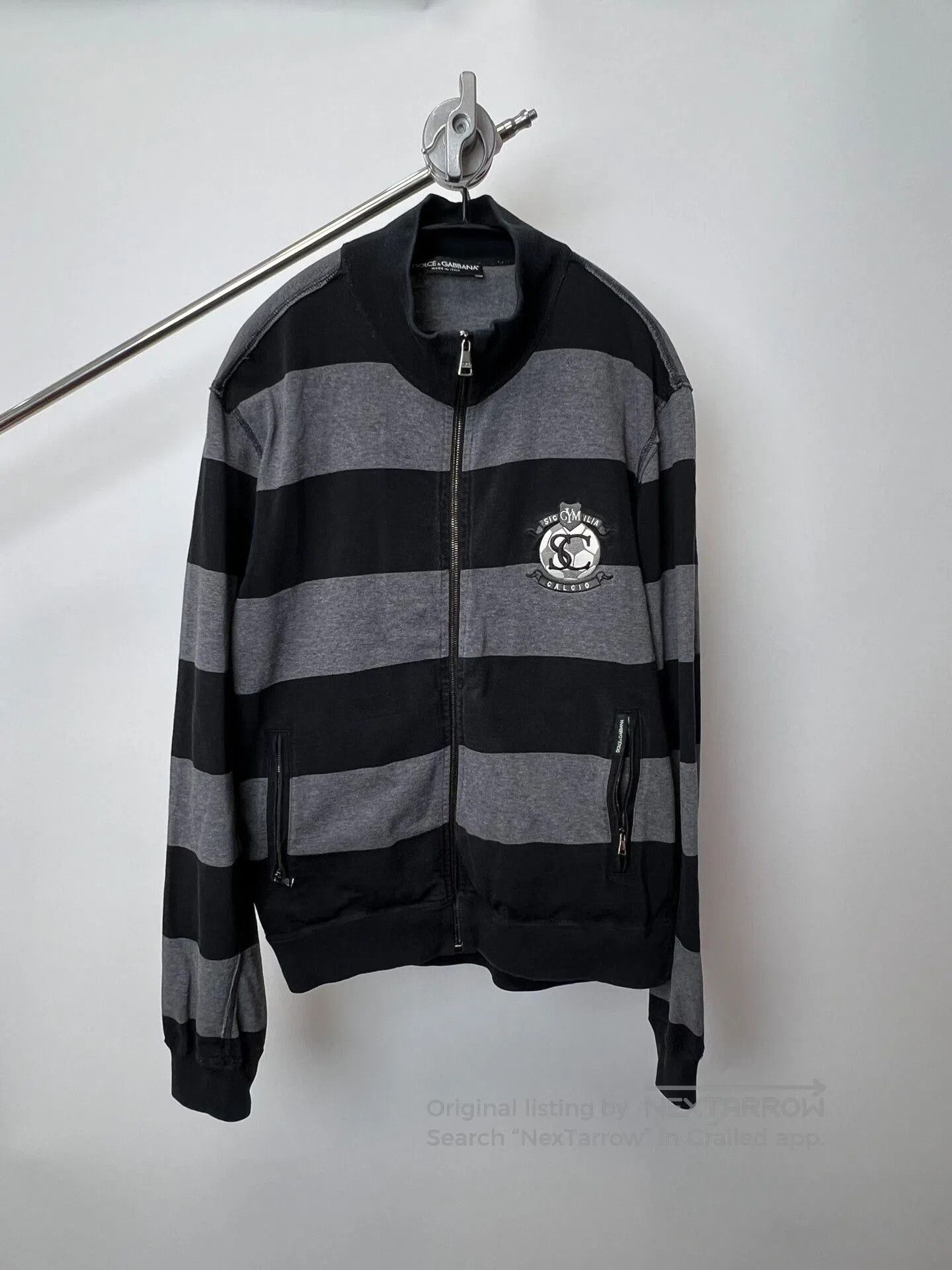 Dolce & Gabbana Dolce & Gabbana Striped Zip Sweatshirt. Size US M / EU 48-50 / 2 - 1 Thumbnail