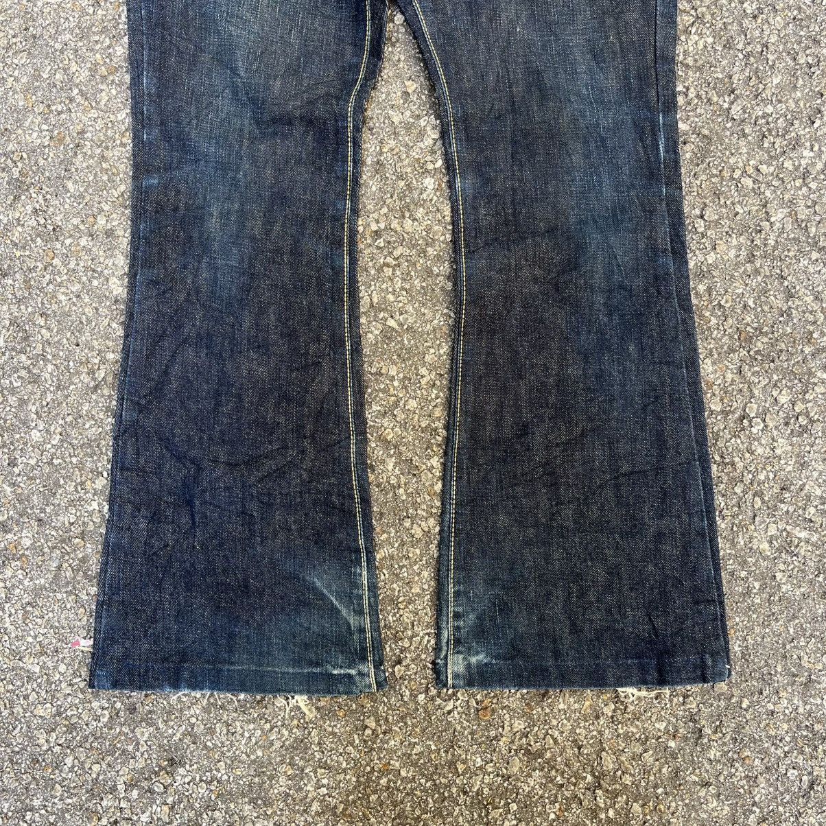 Hysteric Glamour Flared Vintage Tokyo Jeans Japan Snake Leather Flare Denim Size US 31 - 3 Thumbnail