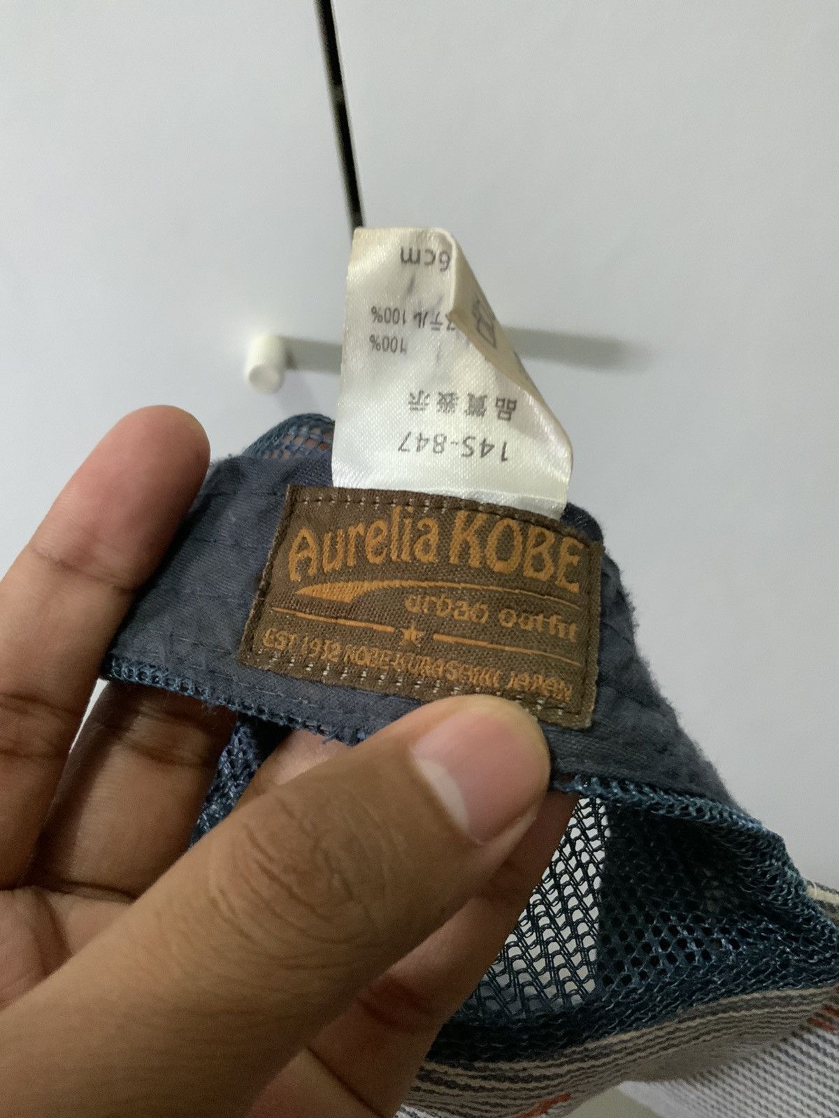 Japanese Brand Jack of all made workers hickory Trucker Hat Size ONE SIZE - 13 Thumbnail